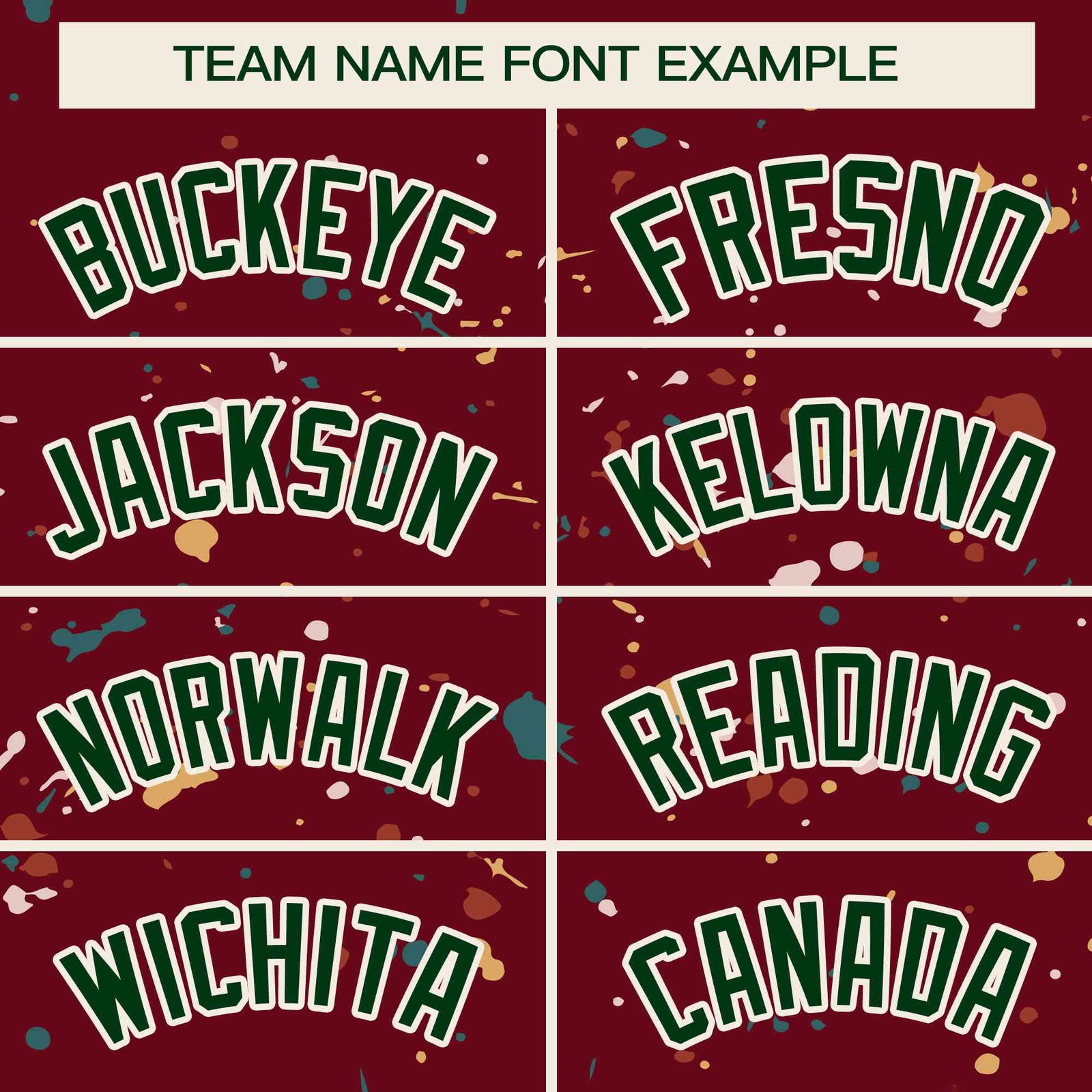 Custom Crimson Green-Cream Splash Graffiti Pattern Authentic Baseball Jersey