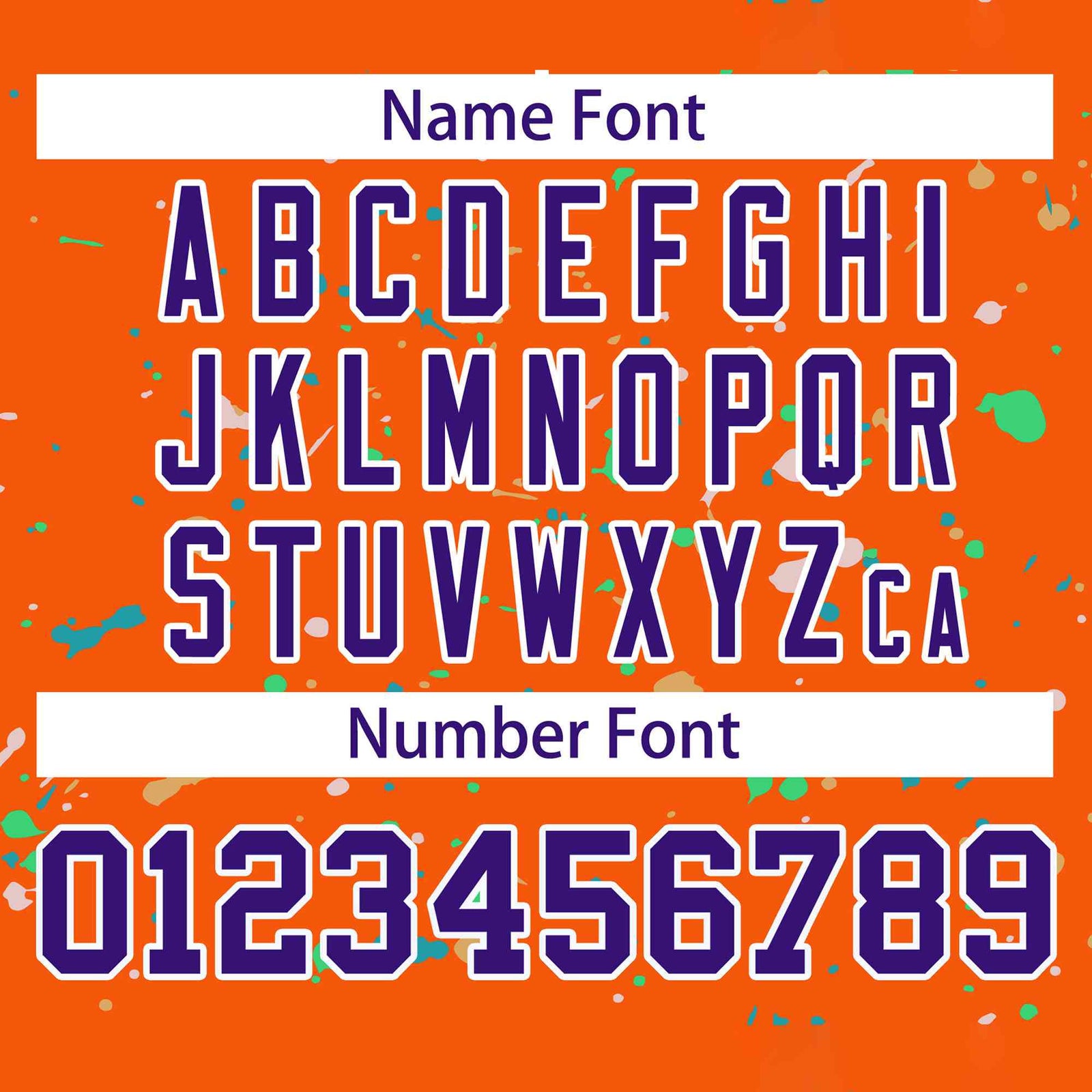 Custom Orange Purple-White Splash Graffiti Pattern Authentic Baseball Jersey