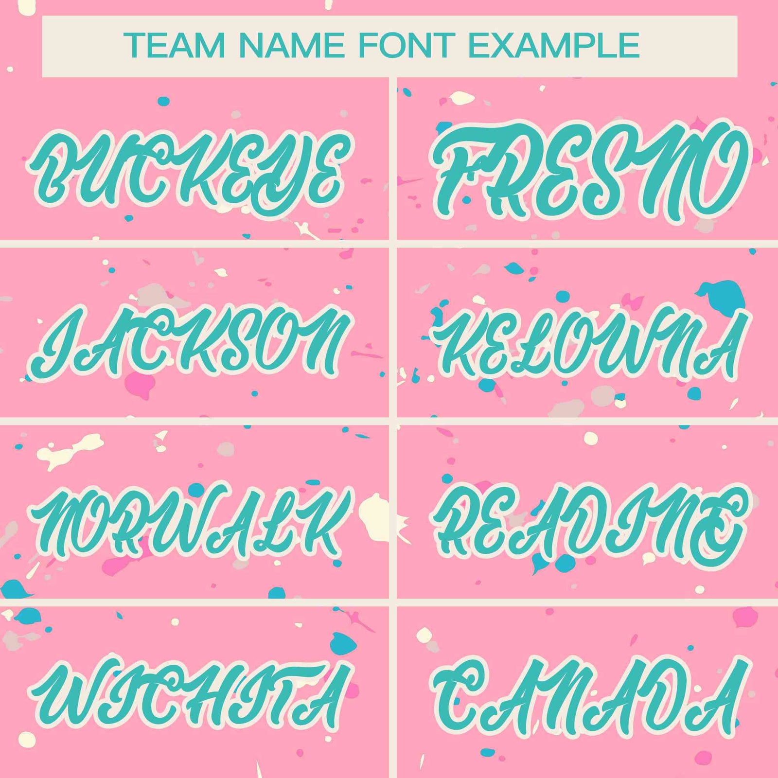 Custom Pink Aqua-Cream Splash Graffiti Pattern Authentic Baseball Jersey