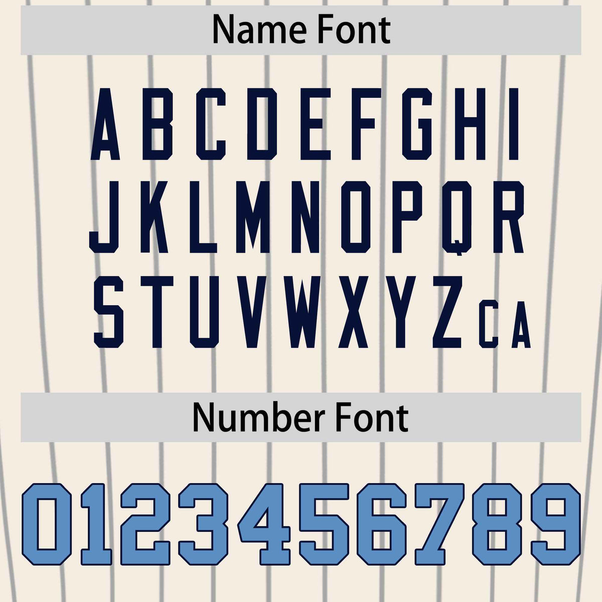 Custom Cream Light Blue Pinstripe Authentic Baseball Jersey