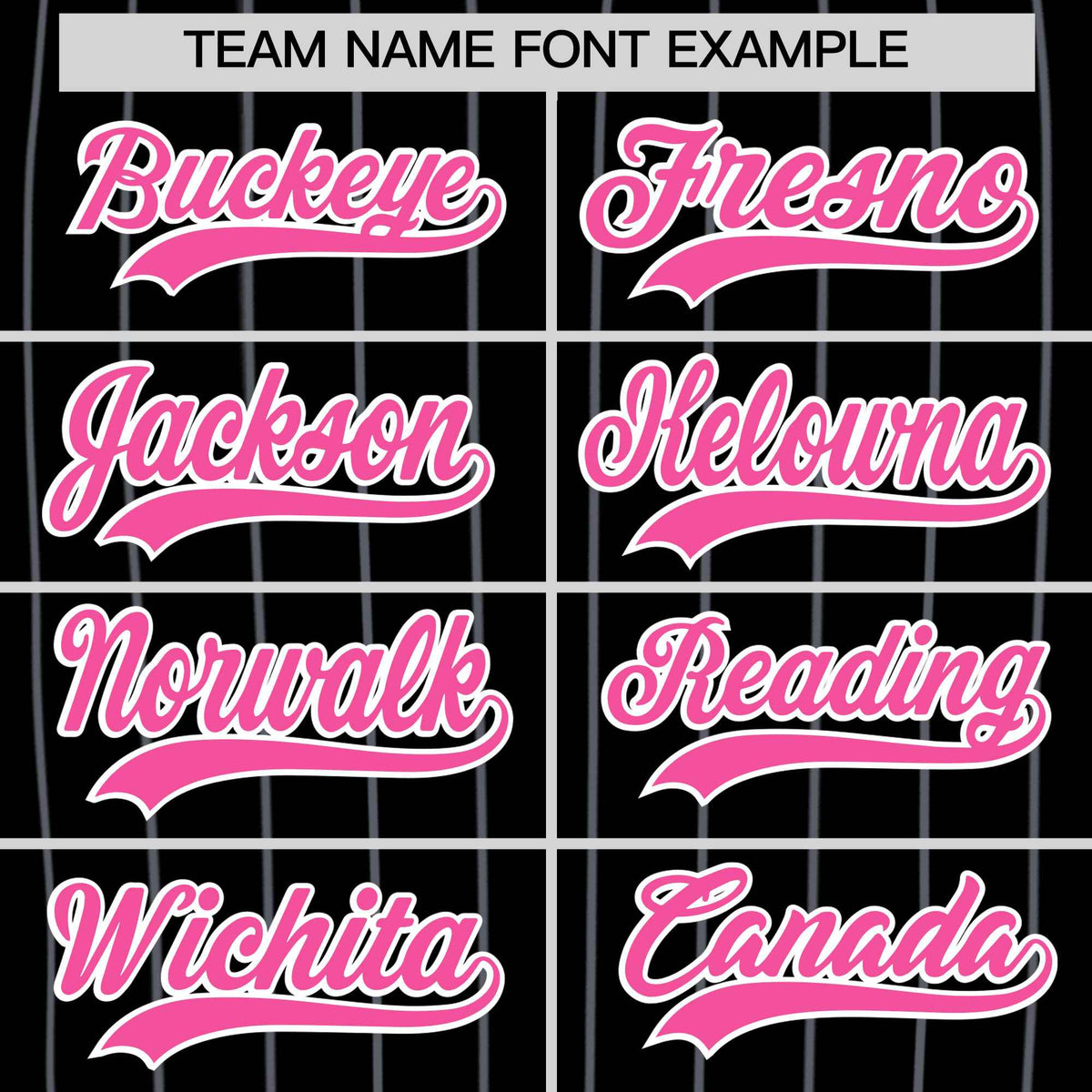 Custom Black Pink Pinstripe Authentic Baseball Jersey