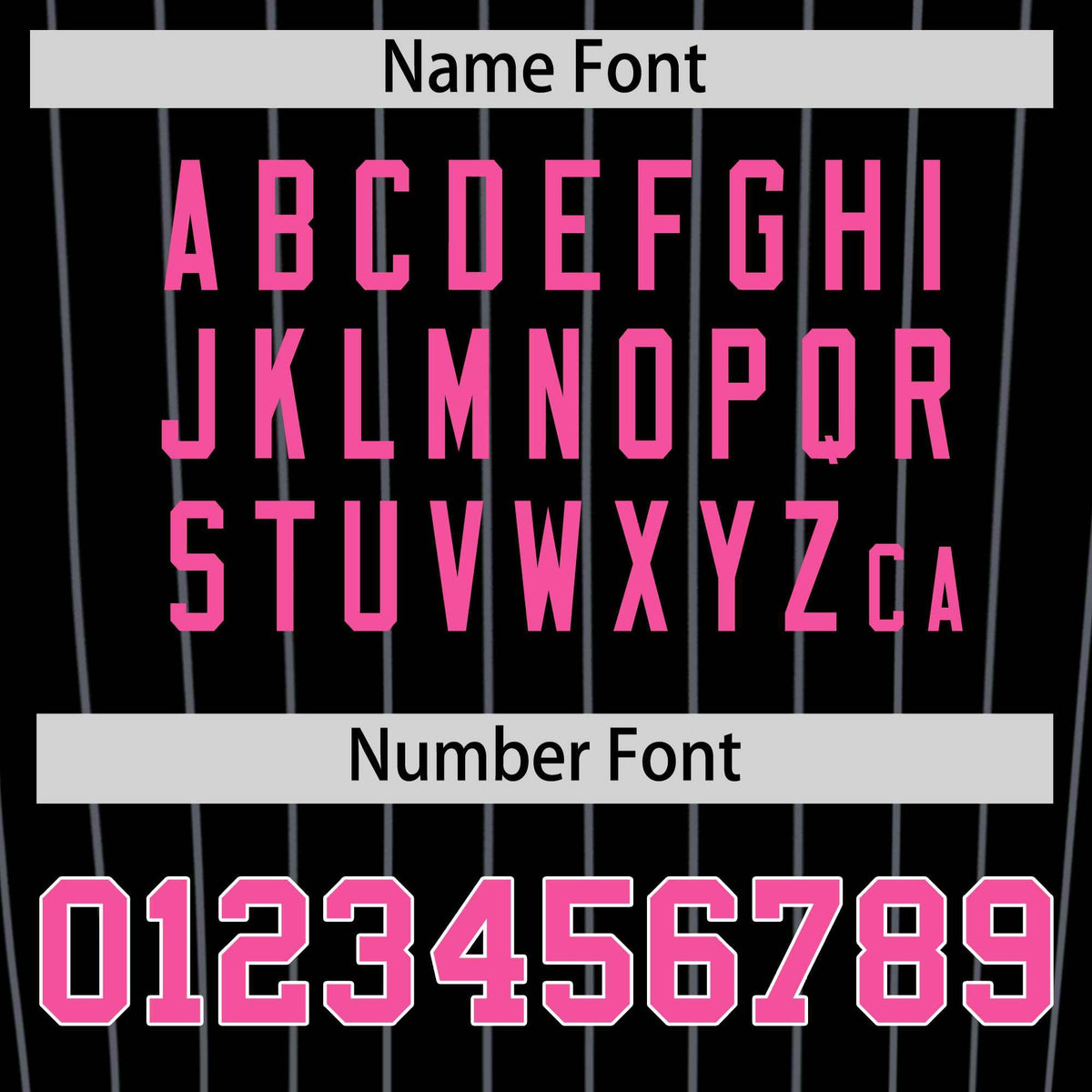 Custom Black Pink Pinstripe Authentic Baseball Jersey| KXKSHOP