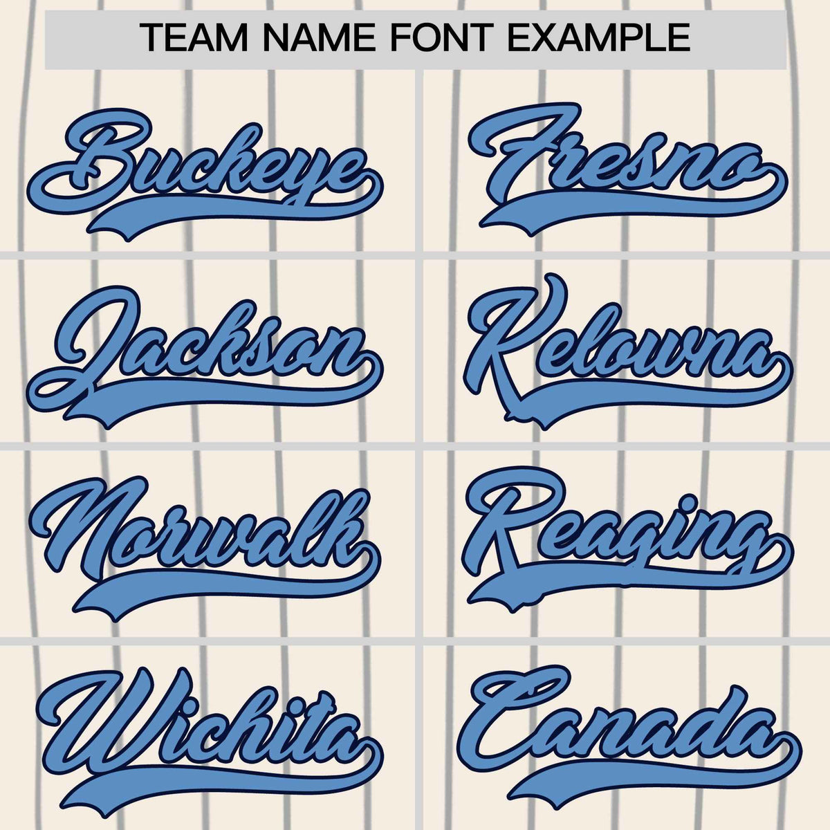 Custom Cream Light Blue Pinstripe Authentic Baseball Jersey