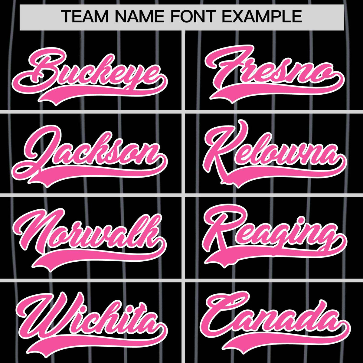 Custom Black Pink Pinstripe Authentic Baseball Jersey