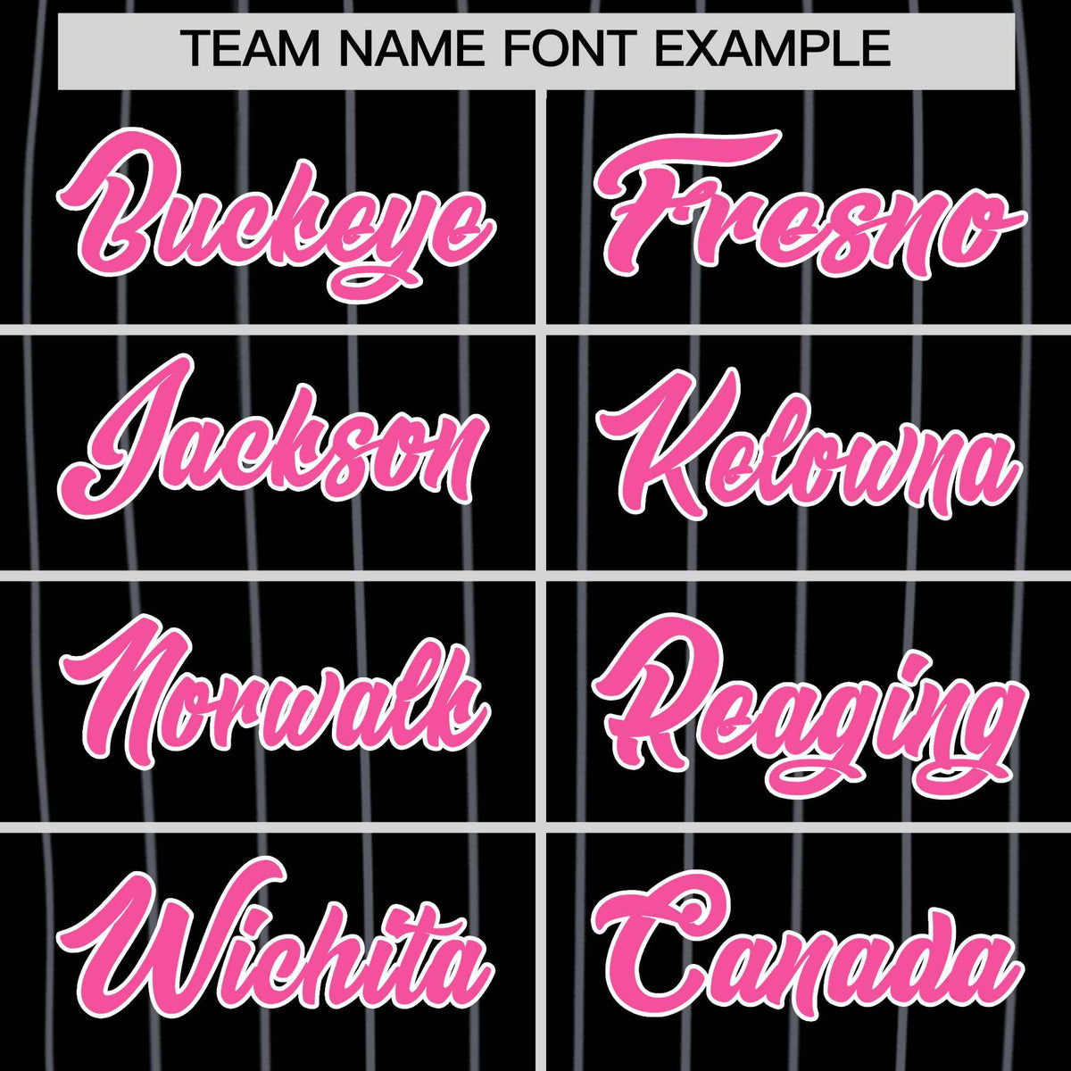 Custom Black Pink Pinstripe Authentic Baseball Jersey