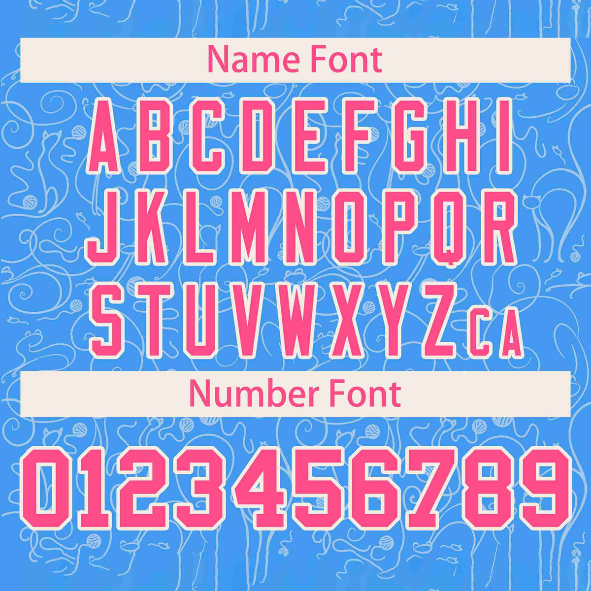 Custom Powder Blue Cream Line Art Graffiti Pattern Design Authentic Baseball Jersey