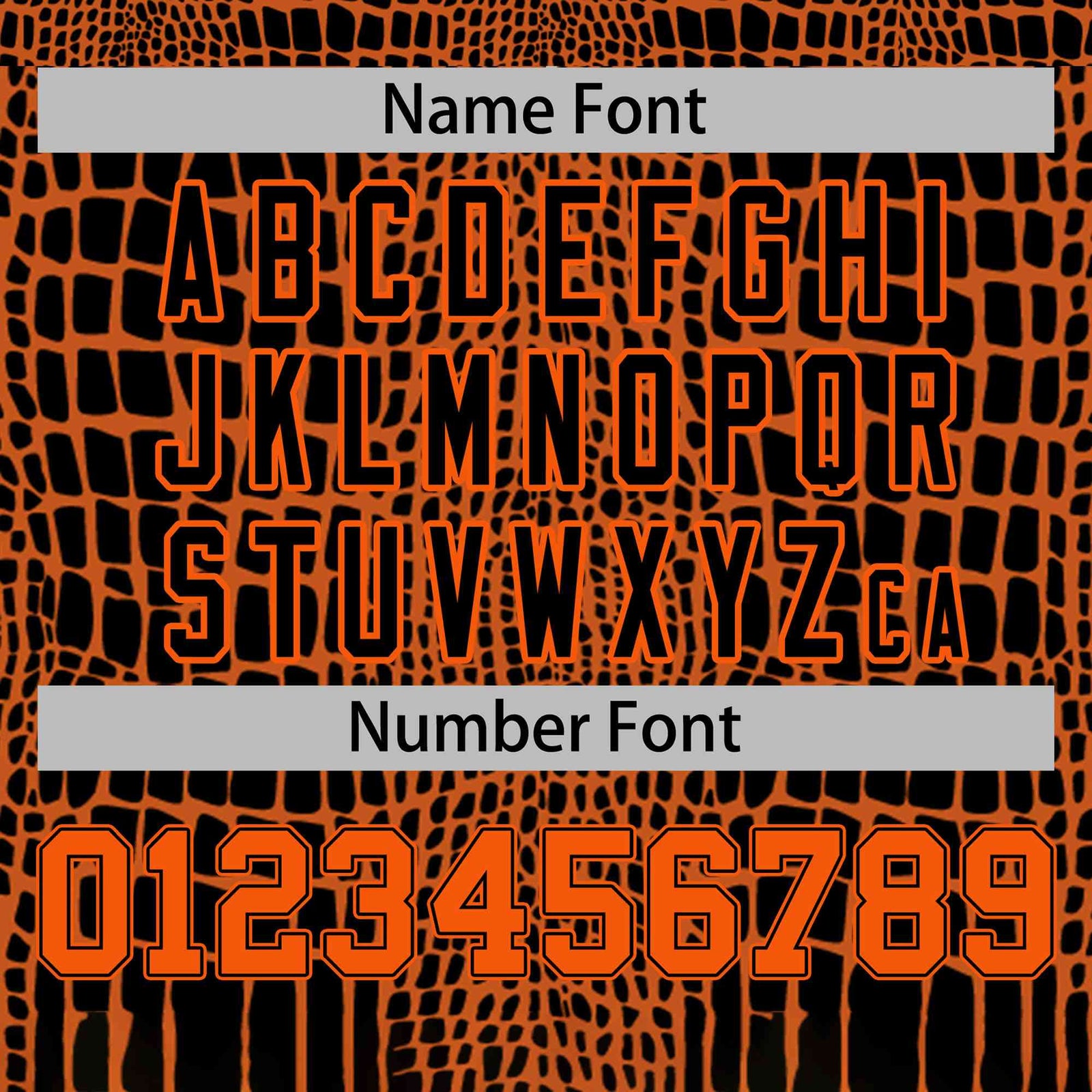 Custom Orange Black Crocodile Graffiti Pattern Authentic Sleeveless Baseball Jersey