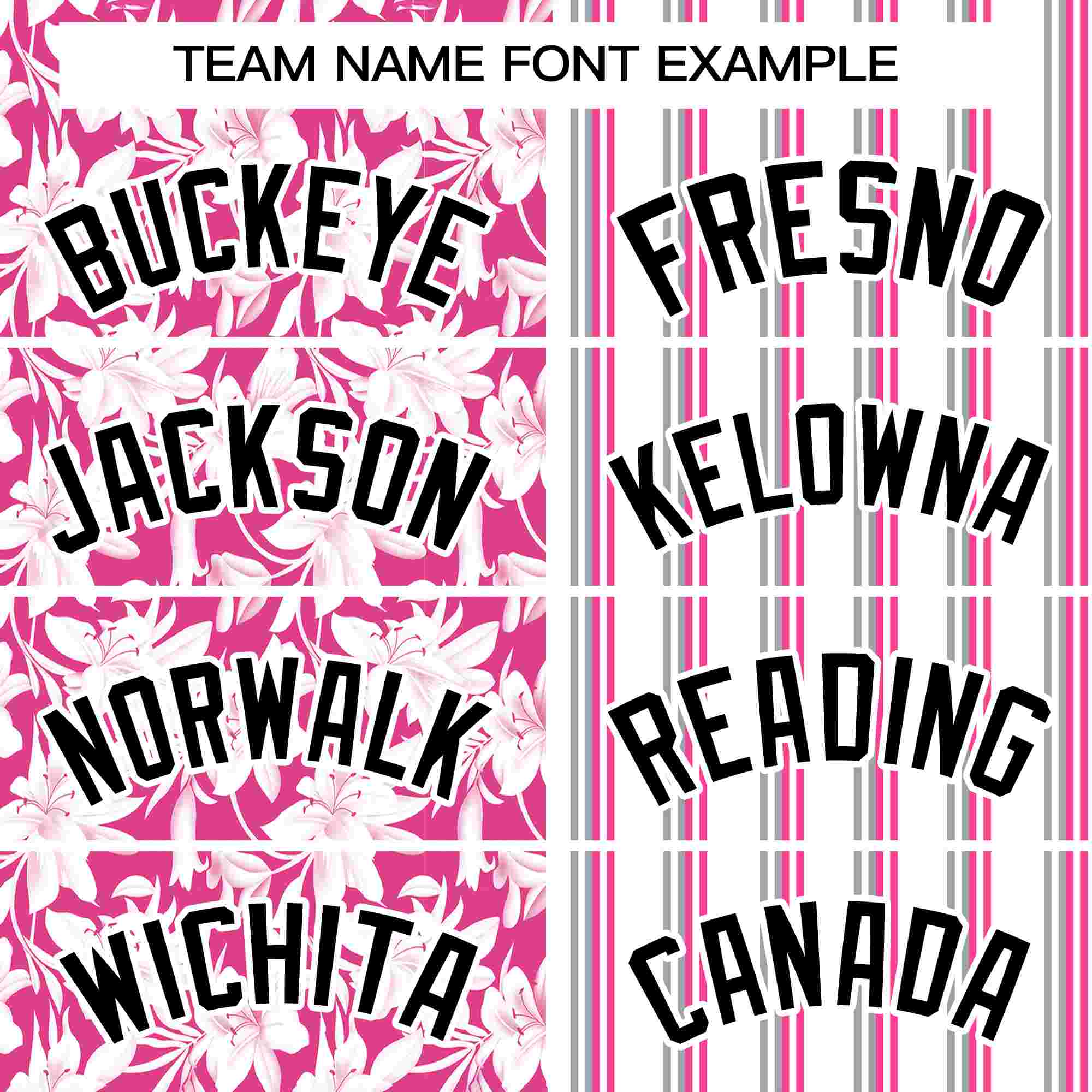 Custom White Pink Hawaii Tropical Flower Stripe Fashion Baseball Jersey