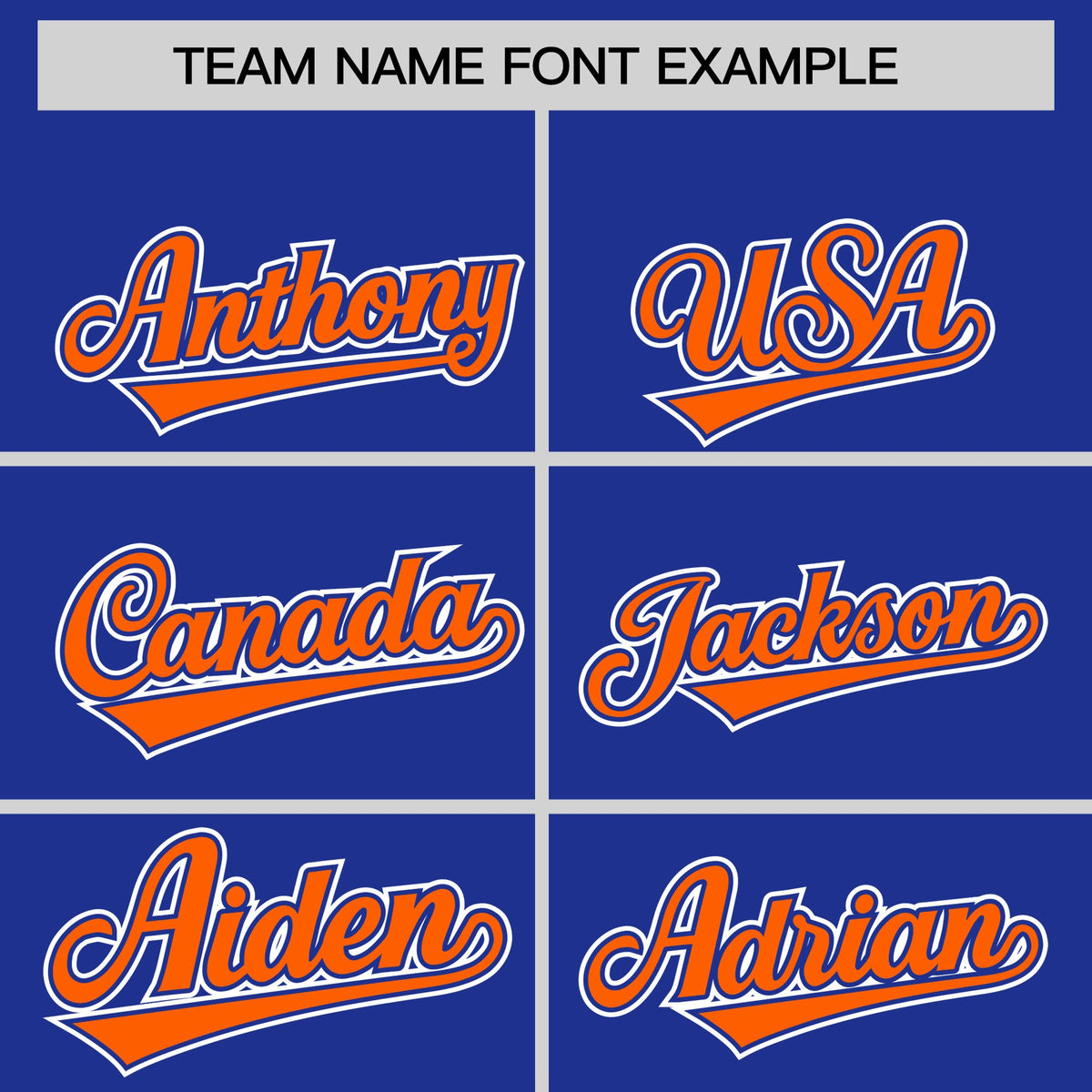 Custom Hockey Hoodie Jersey Royal Blue Orange Raglan Sleeves Lace-Up Neck Personal Name & Number & Logo
