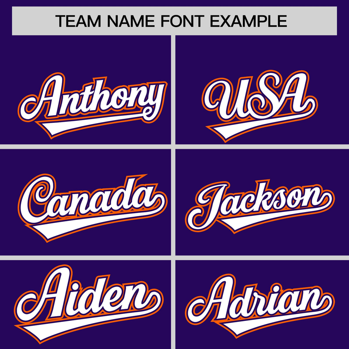 Custom Hockey Hoodie Jersey Purple Orange Classic Style Add Name,Number & Logo
