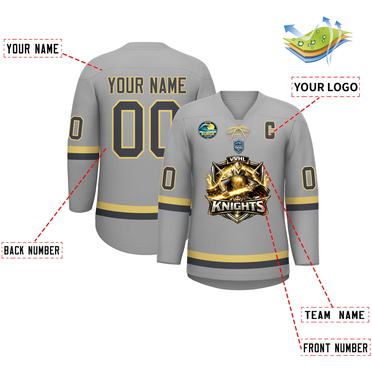 VVHL S11 Knights Hockey Jersey