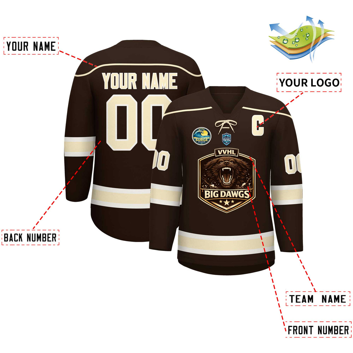 VVHL S11 Big dawgs   Hockey Jersey