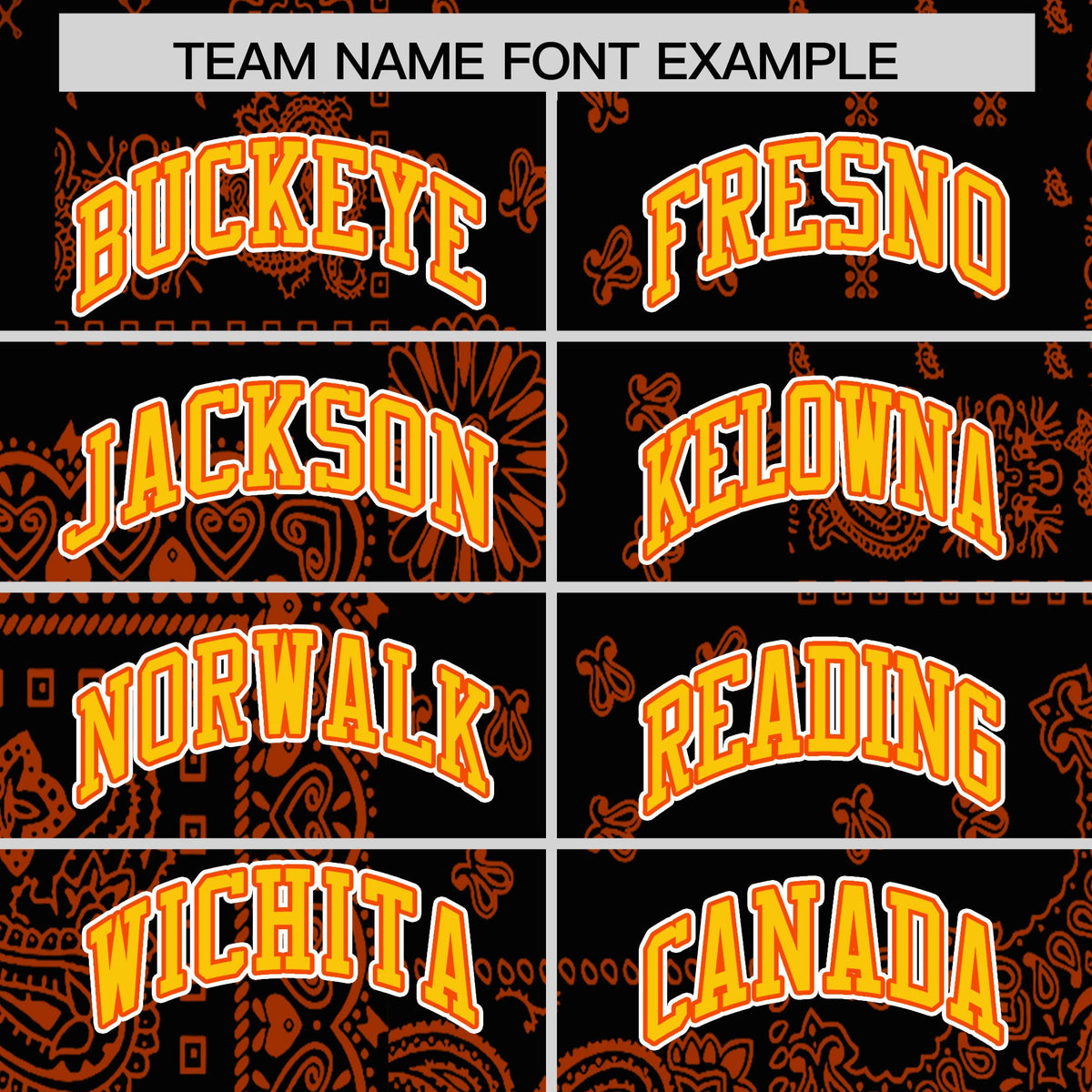Custom Orange White Black Cashew Flower Graffiti Pattern V-Neck Hockey Jersey| KXKSHOP