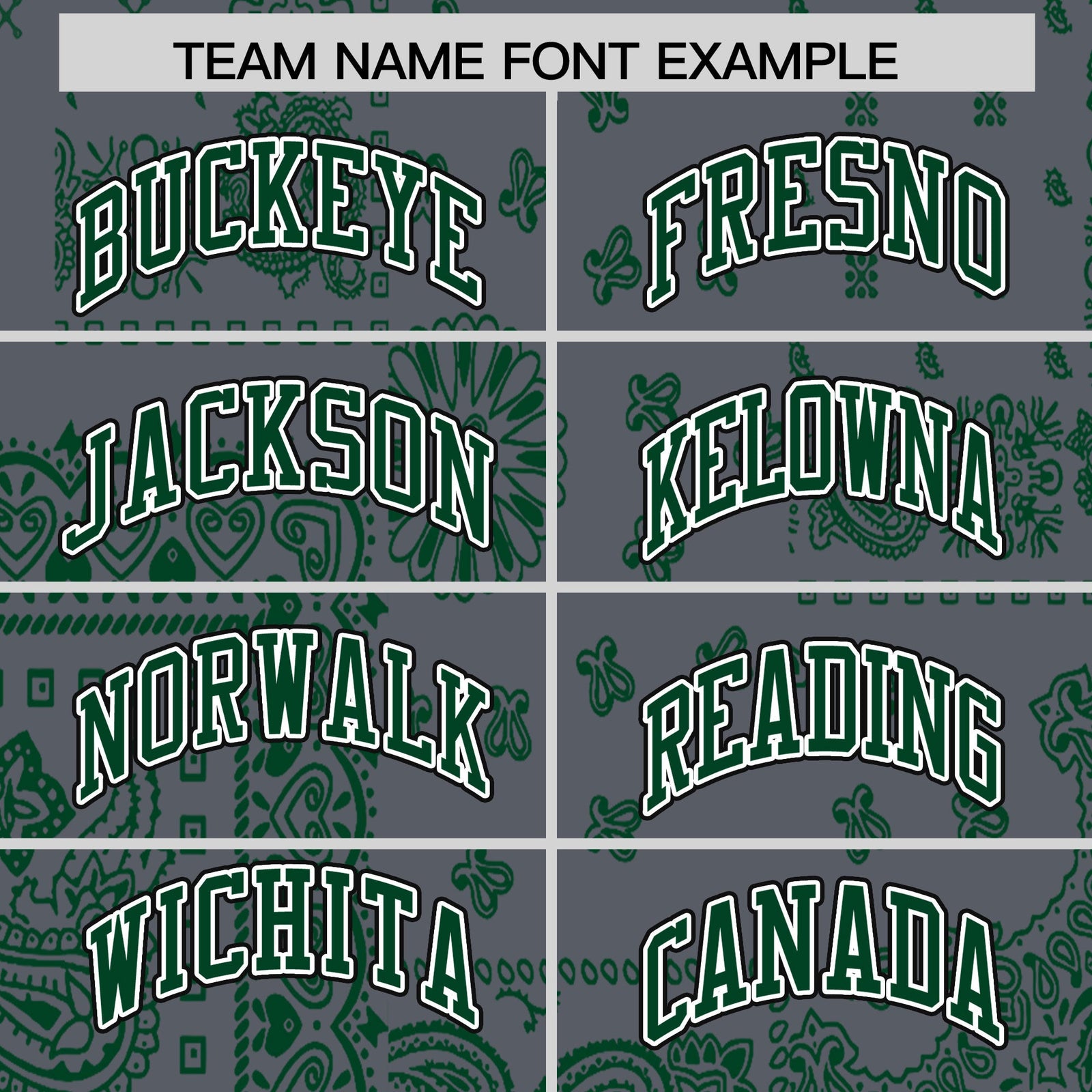 Custom Green Dark Gray White Cashew Flower Graffiti Pattern V-Neck Hockey Jersey| KXKSHOP