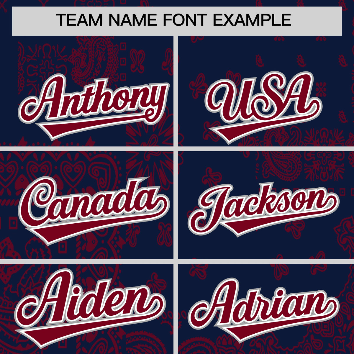 Custom Crimson Navy White Cashew Flower Graffiti Pattern V-Neck Hockey Jersey| KXKSHOP