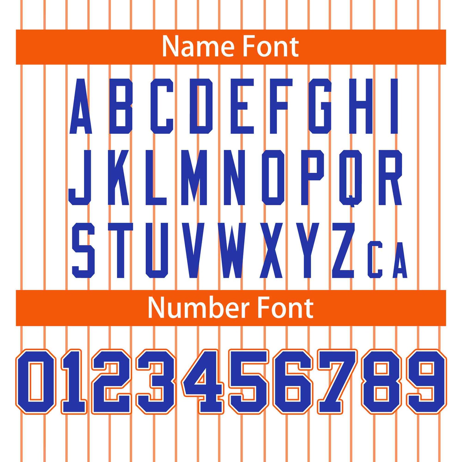 Custom White Orange-Royal Stripe Fashion Design Full Button Authentic Baseball Jersey