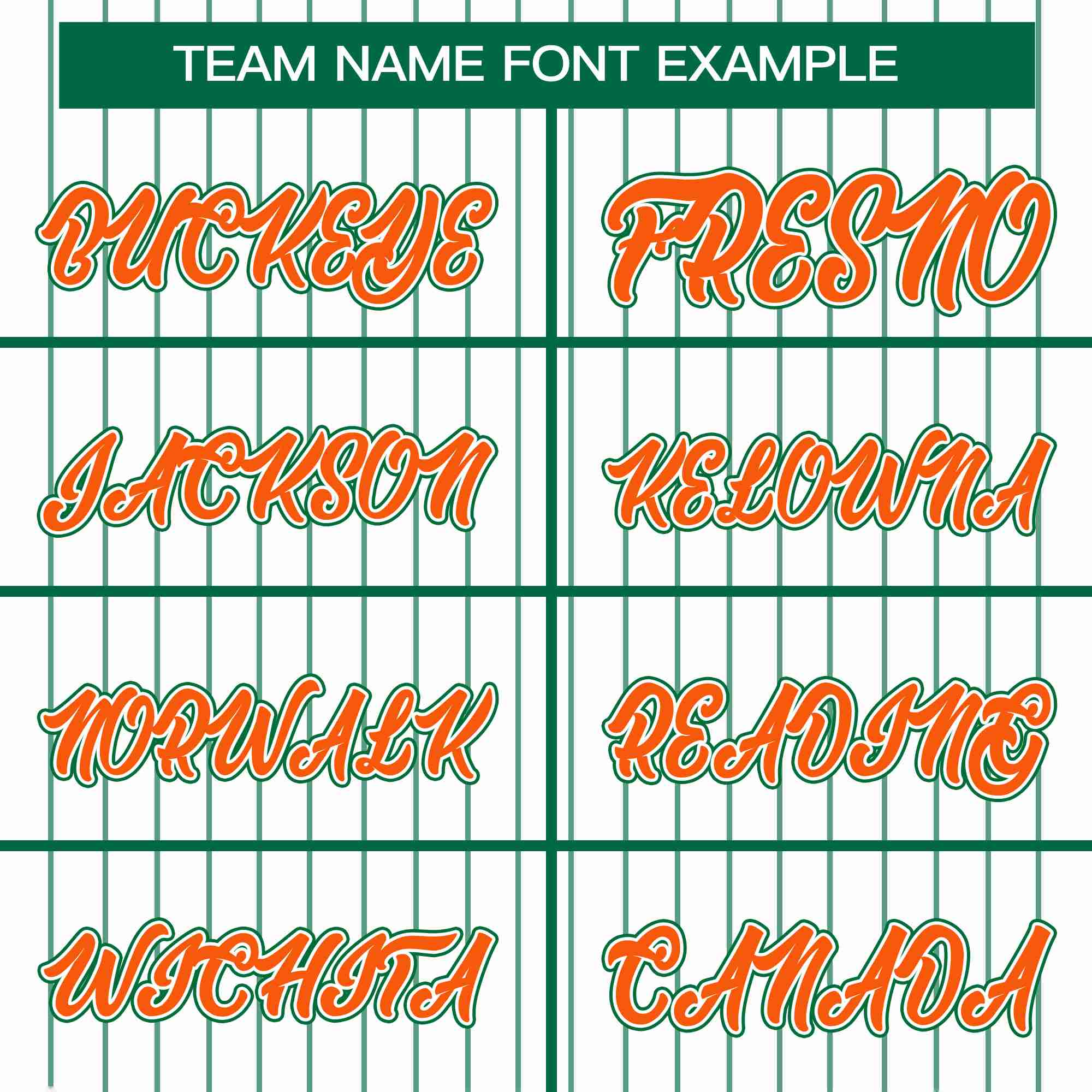 Custom White Kelly Green-Orange Stripe Fashion Design Full Button Authentic Baseball Jersey