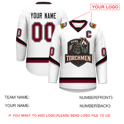 VVHL S9 Torchmen Black White Hockey Jersey