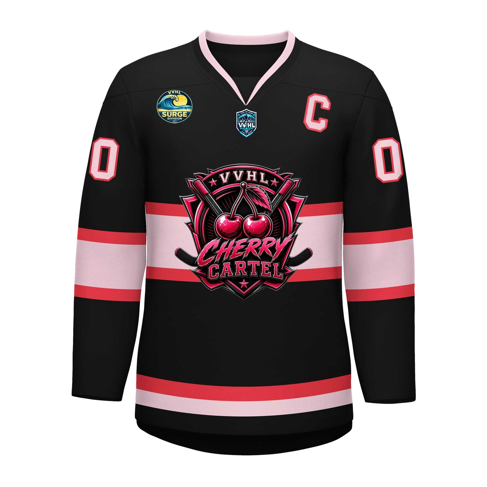 VVHL S11 Cherry Cartel   Hockey Jersey