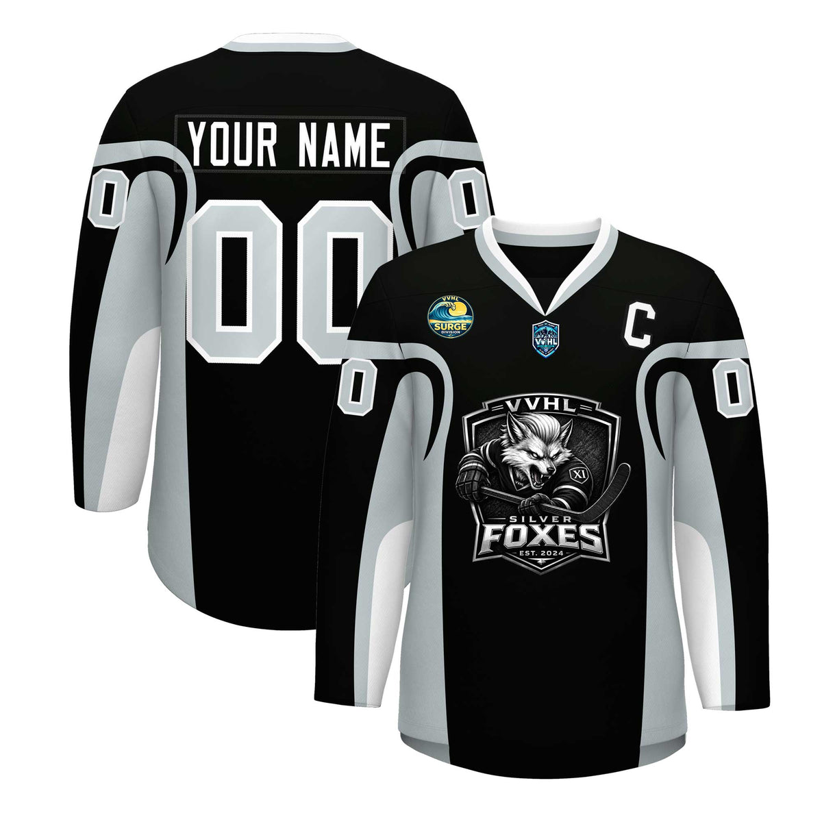 VVHL S11 Silver Fox Hockey Jersey