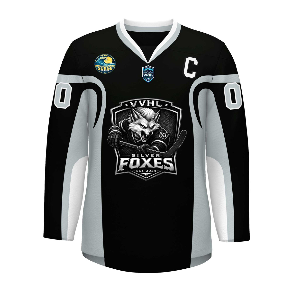 VVHL S11 Silver Fox Hockey Jersey