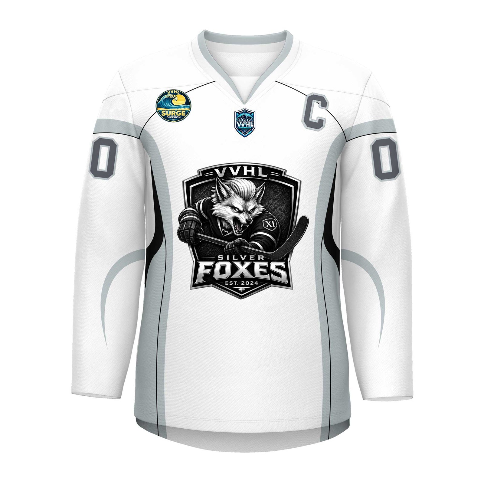 VVHL S11 Silver Fox Hockey Jersey