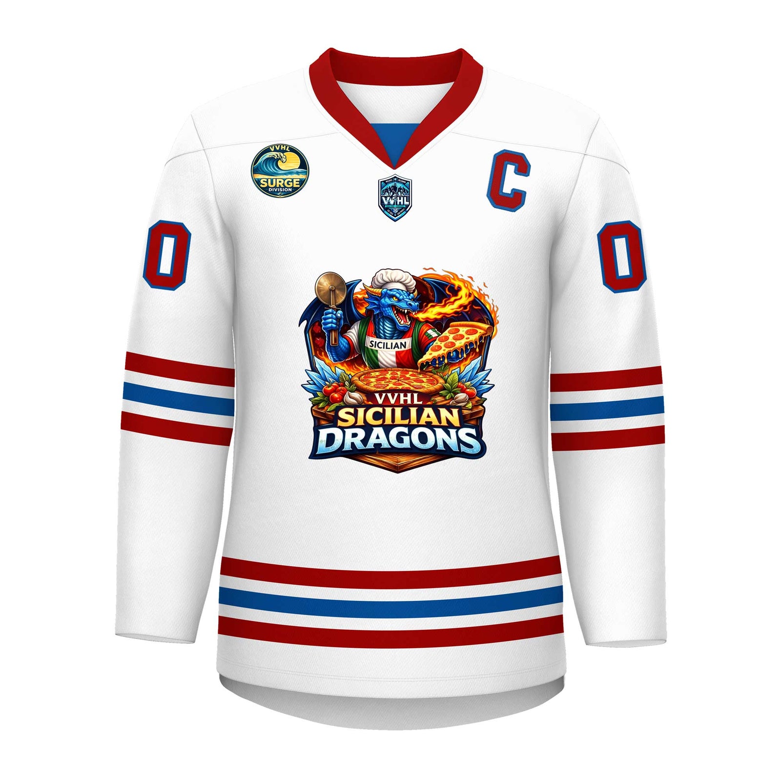 VVHL S11 Sicilian Dragons Hockey Jersey