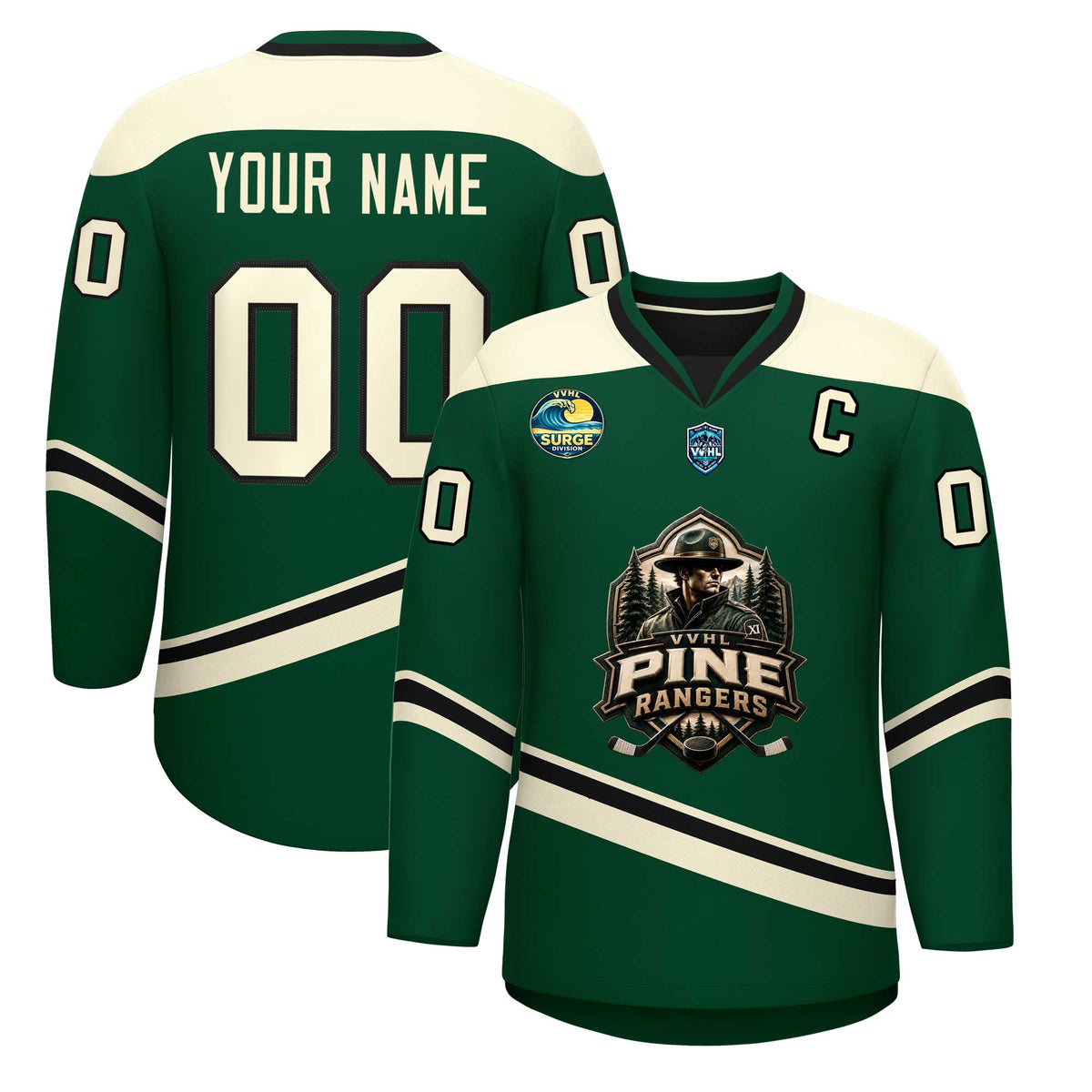 VVHL S11 Pine Rangers Hockey Jersey