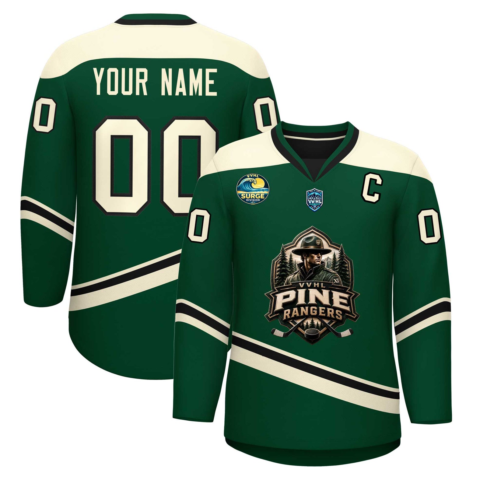 VVHL S11 Pine Rangers Hockey Jersey