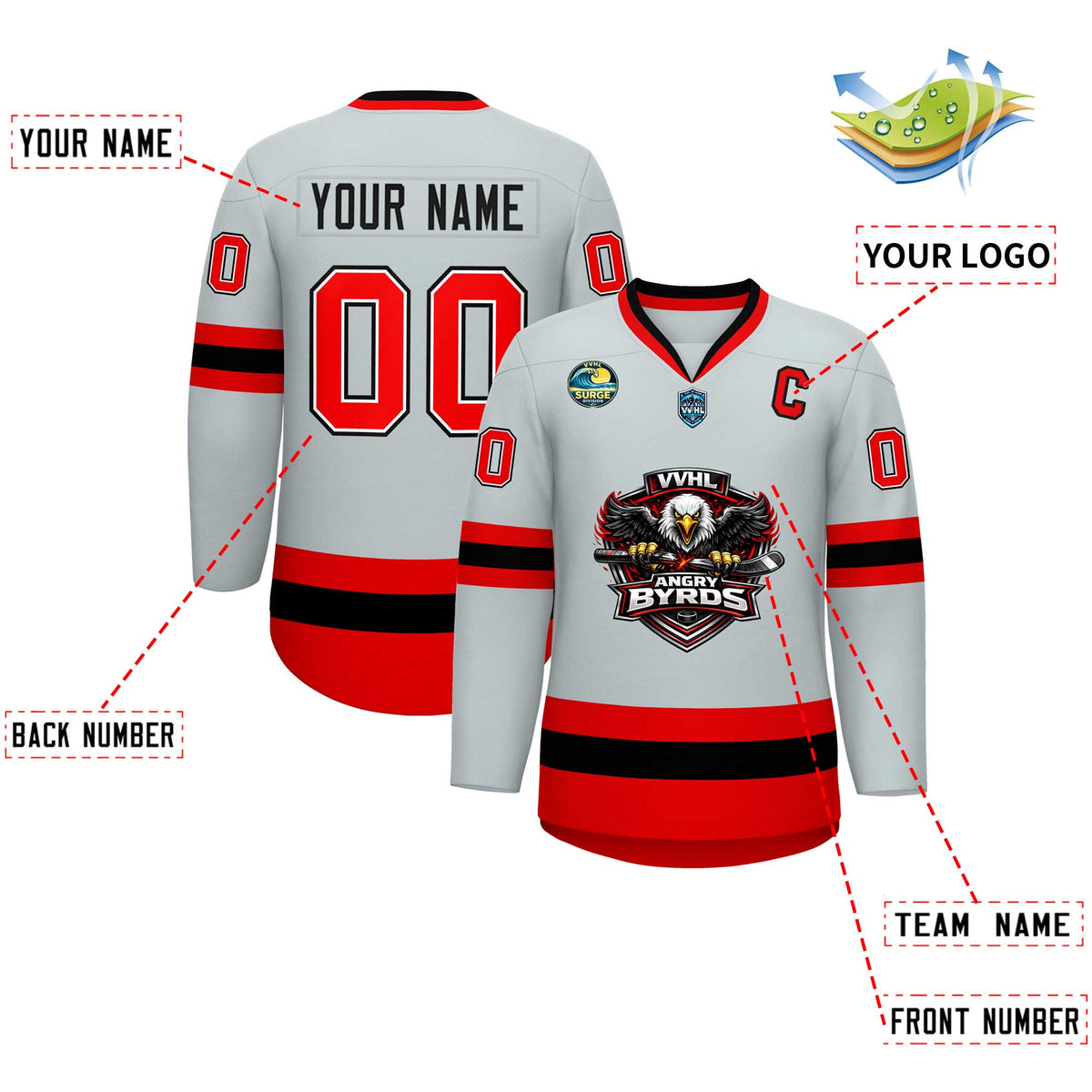 VVHL S11 Angry Byrds   Hockey Jersey