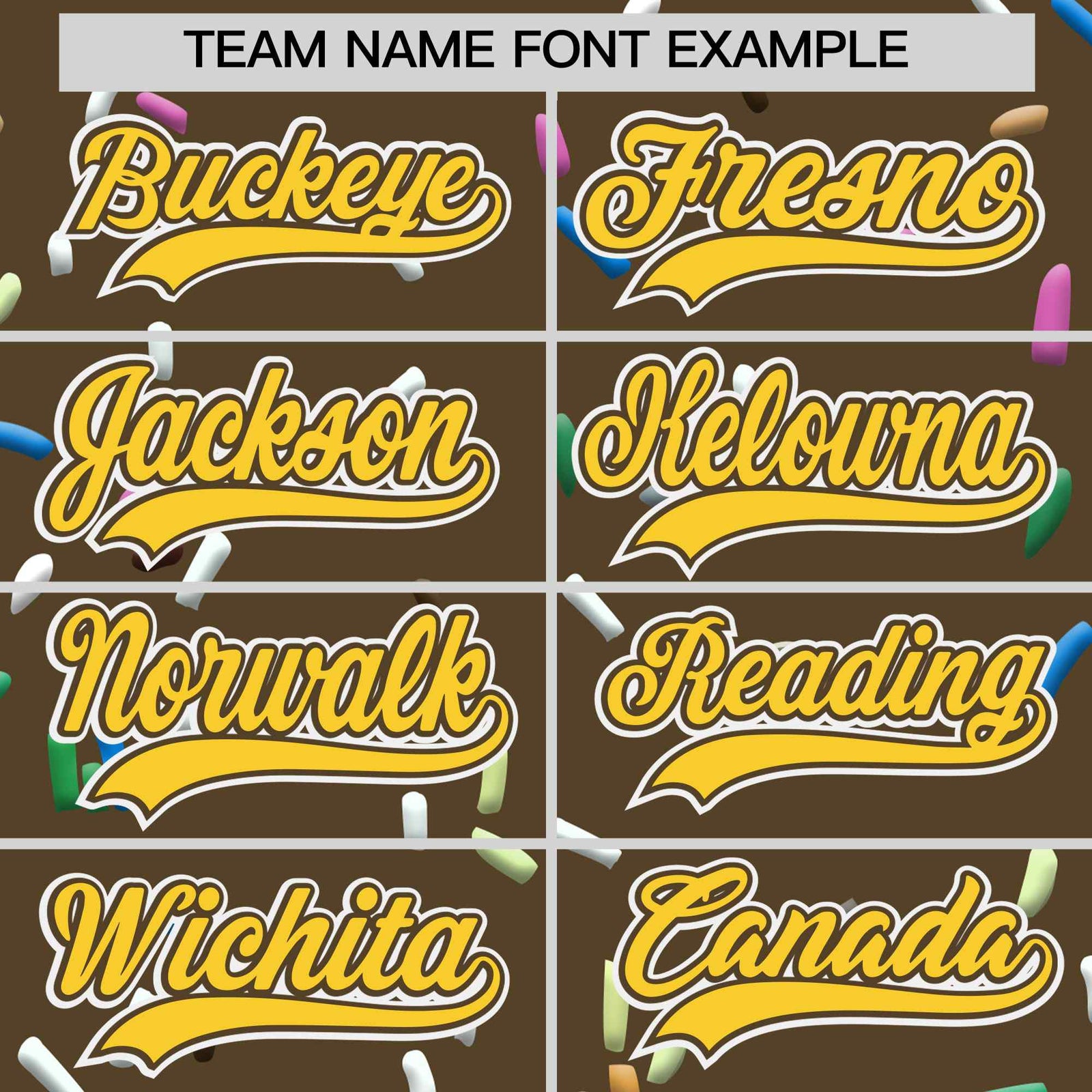 Custom Light Brown Gold Ice Cream Pattern Personalized V-Neck Hockey Jersey