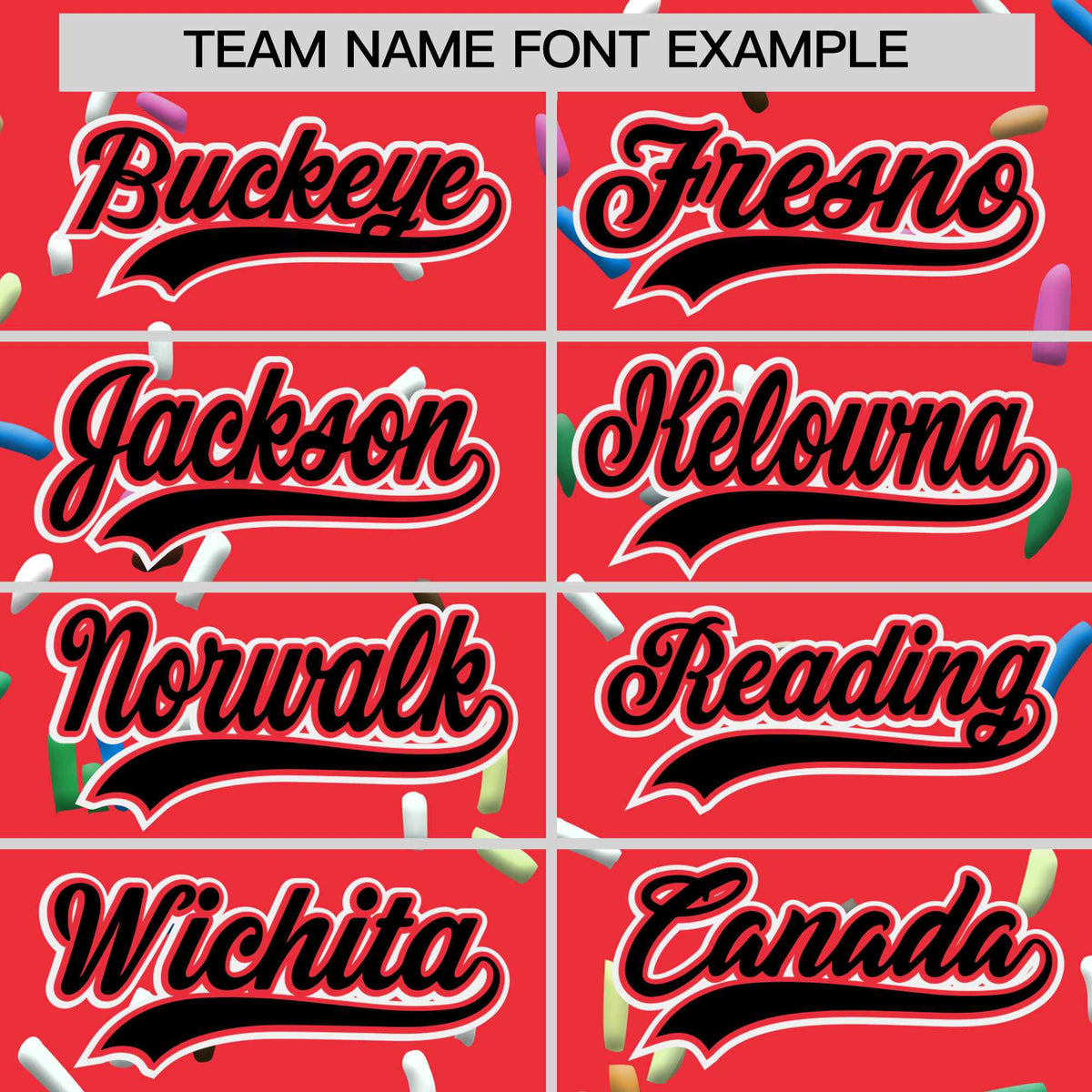 Custom Light Red Black Ice Cream Pattern Personalized V-Neck Hockey Jersey