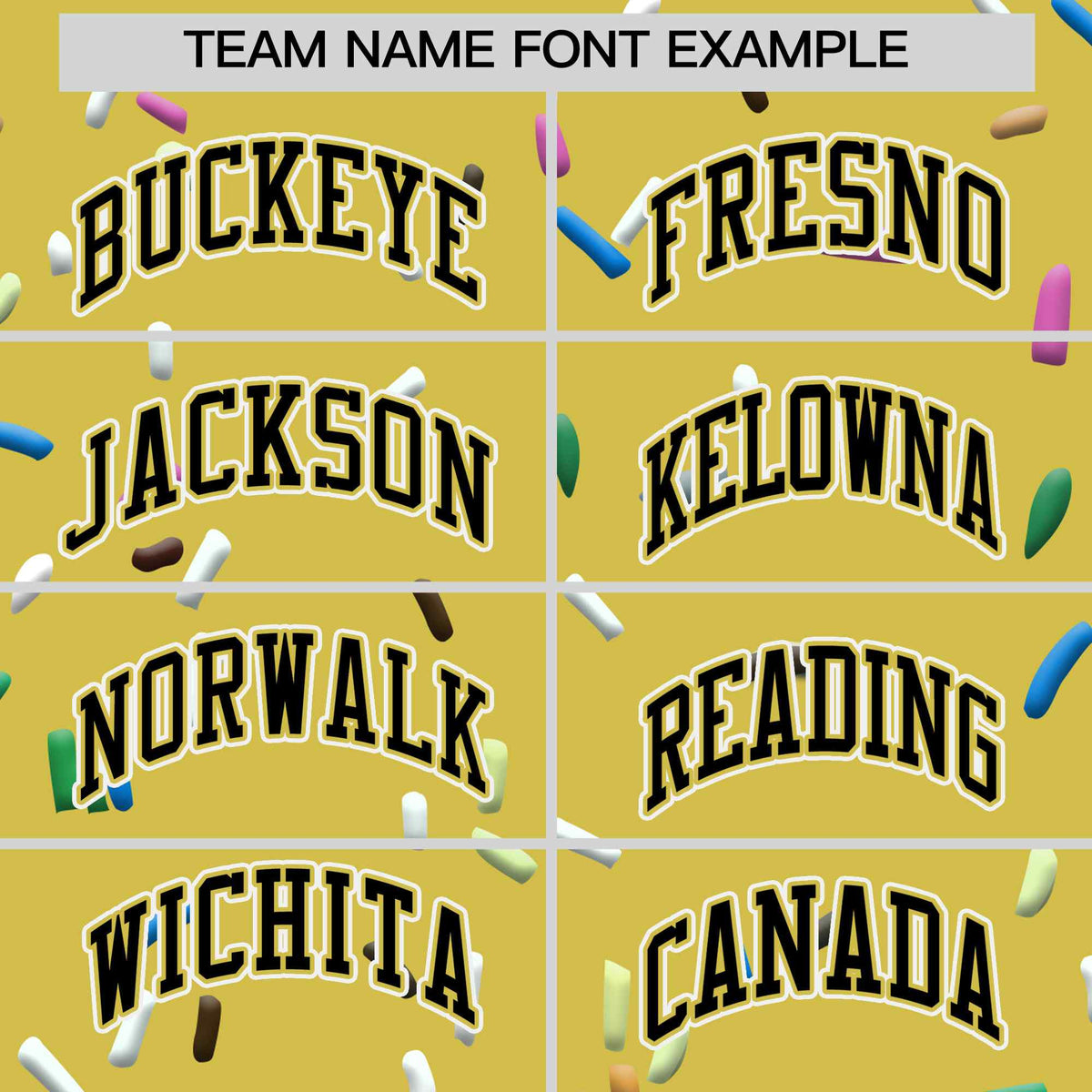 Custom Old Gold Black Ice Cream Pattern Personalized V-Neck Hockey Jersey