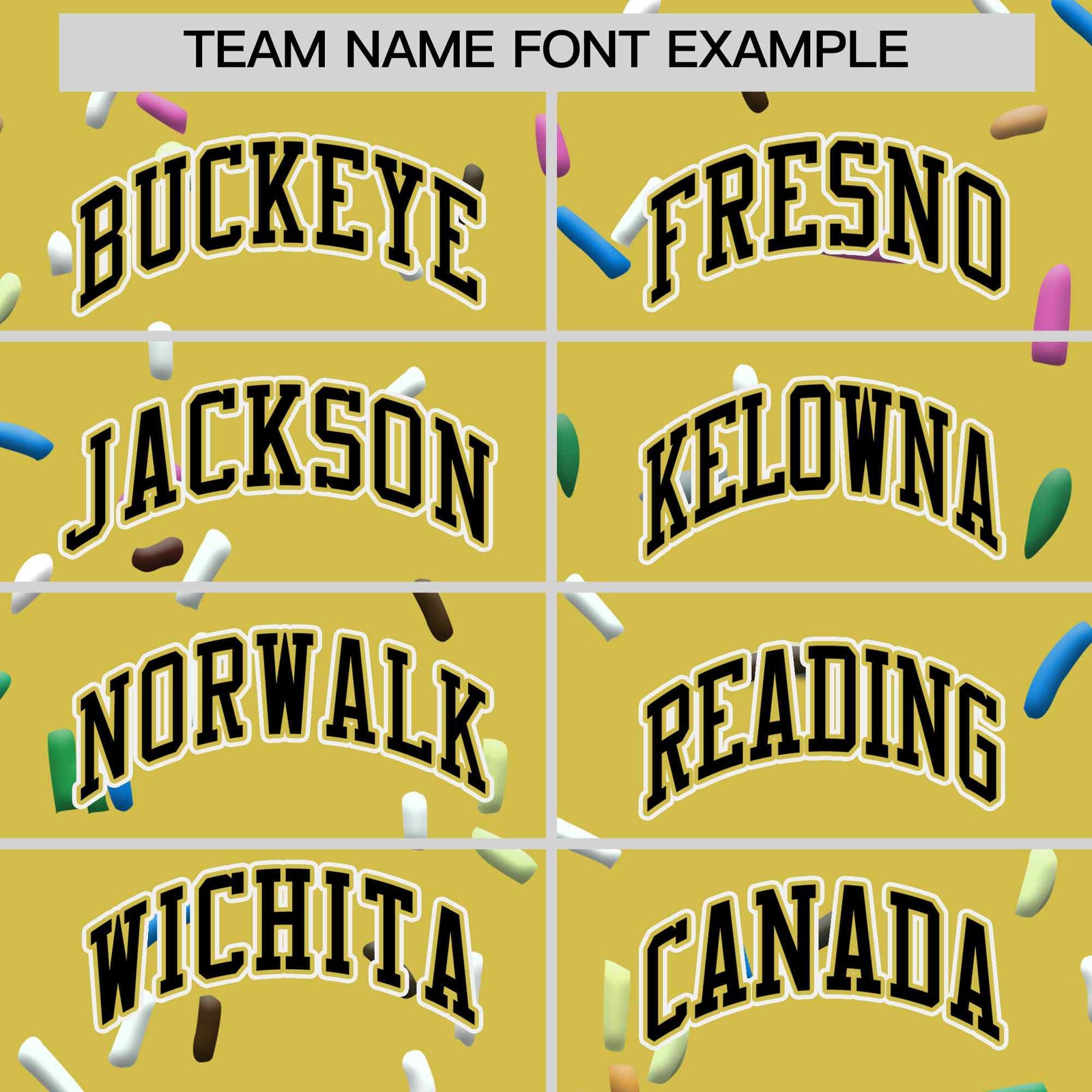 Custom Old Gold Black Ice Cream Pattern Personalized V-Neck Hockey Jersey