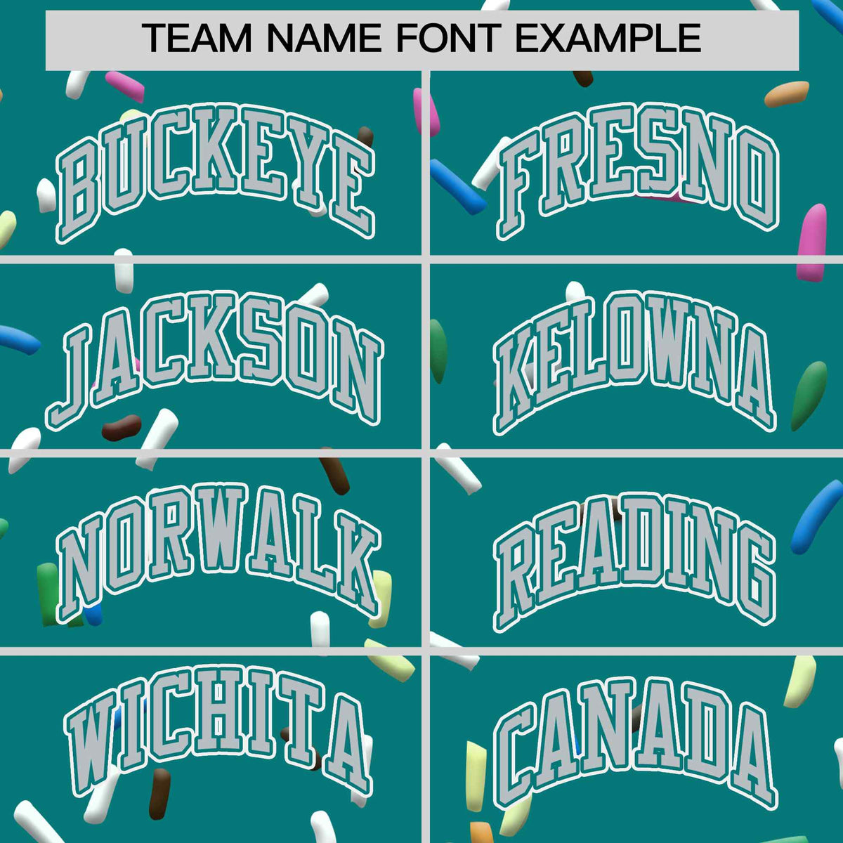 Custom Teal Silver Ice Cream Pattern Personalized V-Neck Hockey Jersey