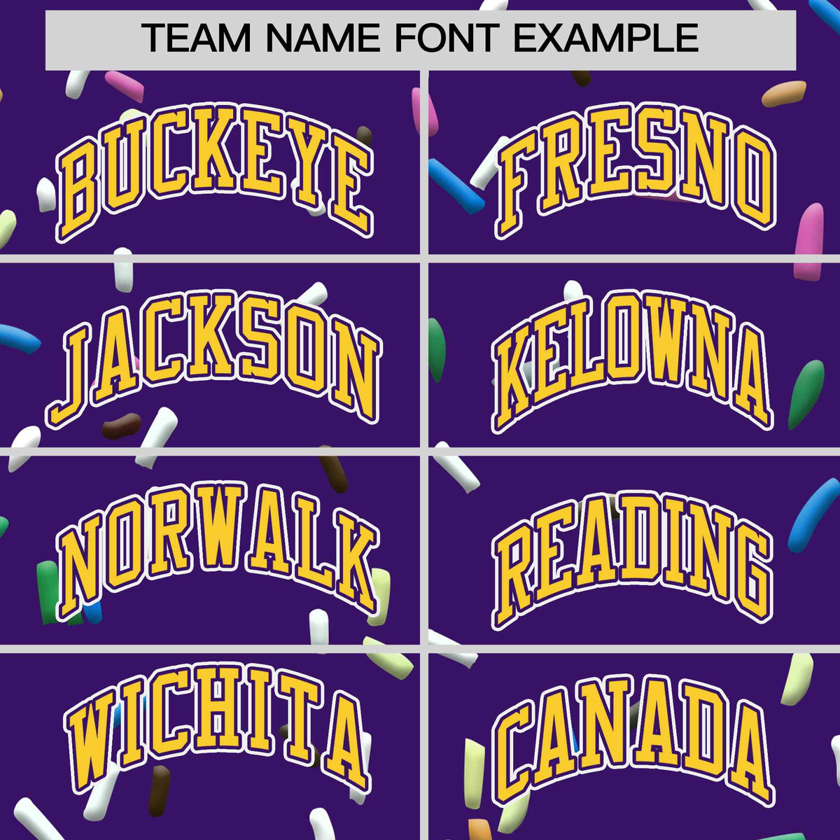 Custom Purple Gold Ice Cream Pattern Personalized V-Neck Hockey Jersey