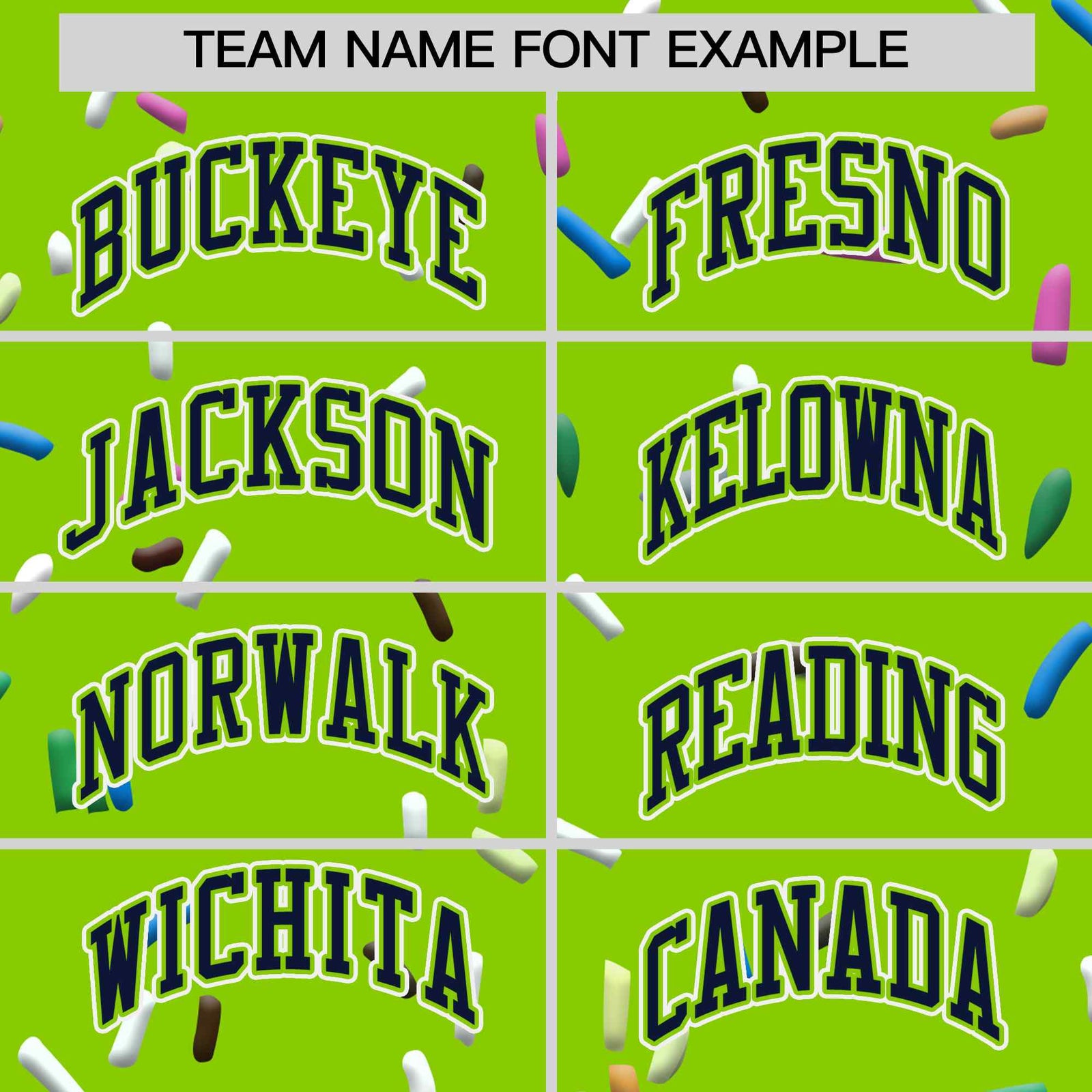 Custom Neon Green Navy Ice Cream Pattern Personalized V-Neck Hockey Jersey