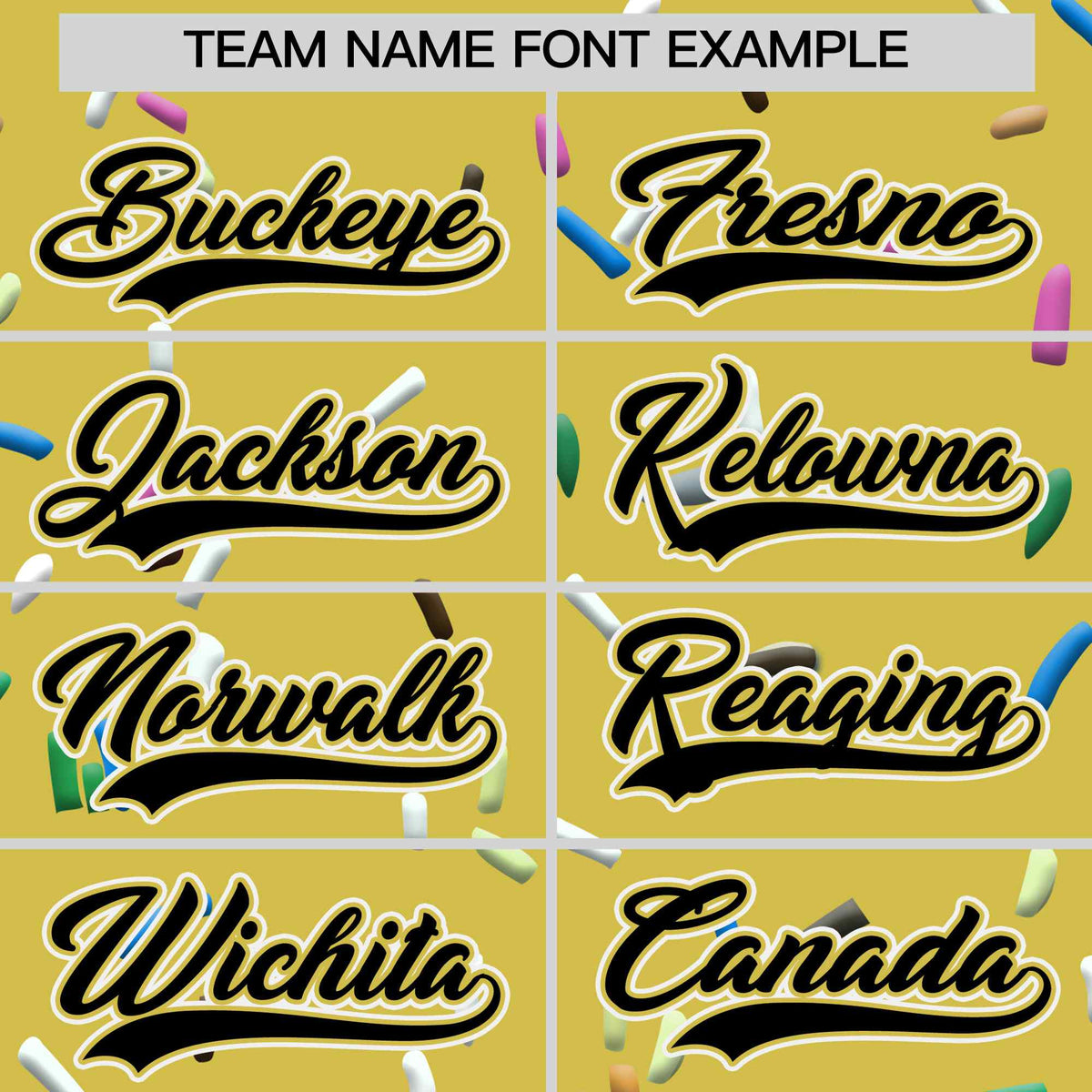 Custom Old Gold Black Ice Cream Pattern Personalized V-Neck Hockey Jersey