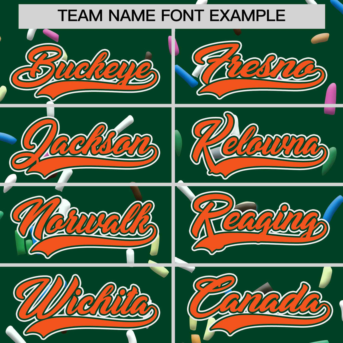 Custom Green Orange Ice Cream Pattern Personalized V-Neck Hockey Jersey