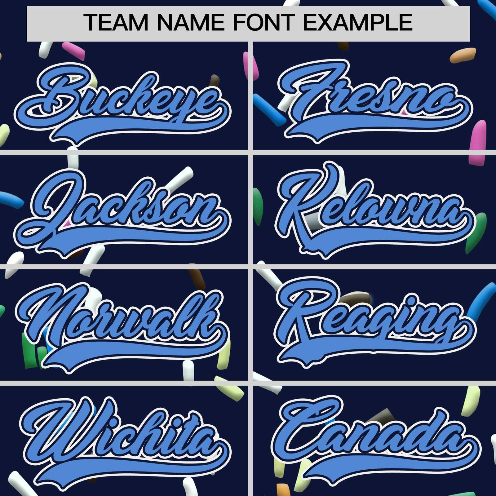 Custom Navy Powder Blue Ice Cream Pattern Personalized V-Neck Hockey Jersey