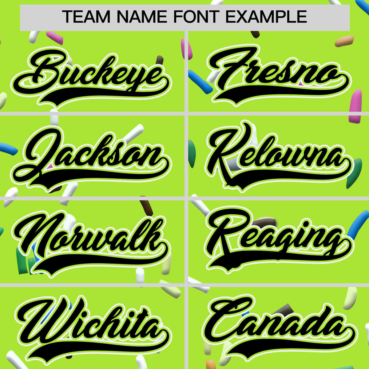 Custom Neon Green Black Ice Cream Pattern Personalized V-Neck Hockey Jersey