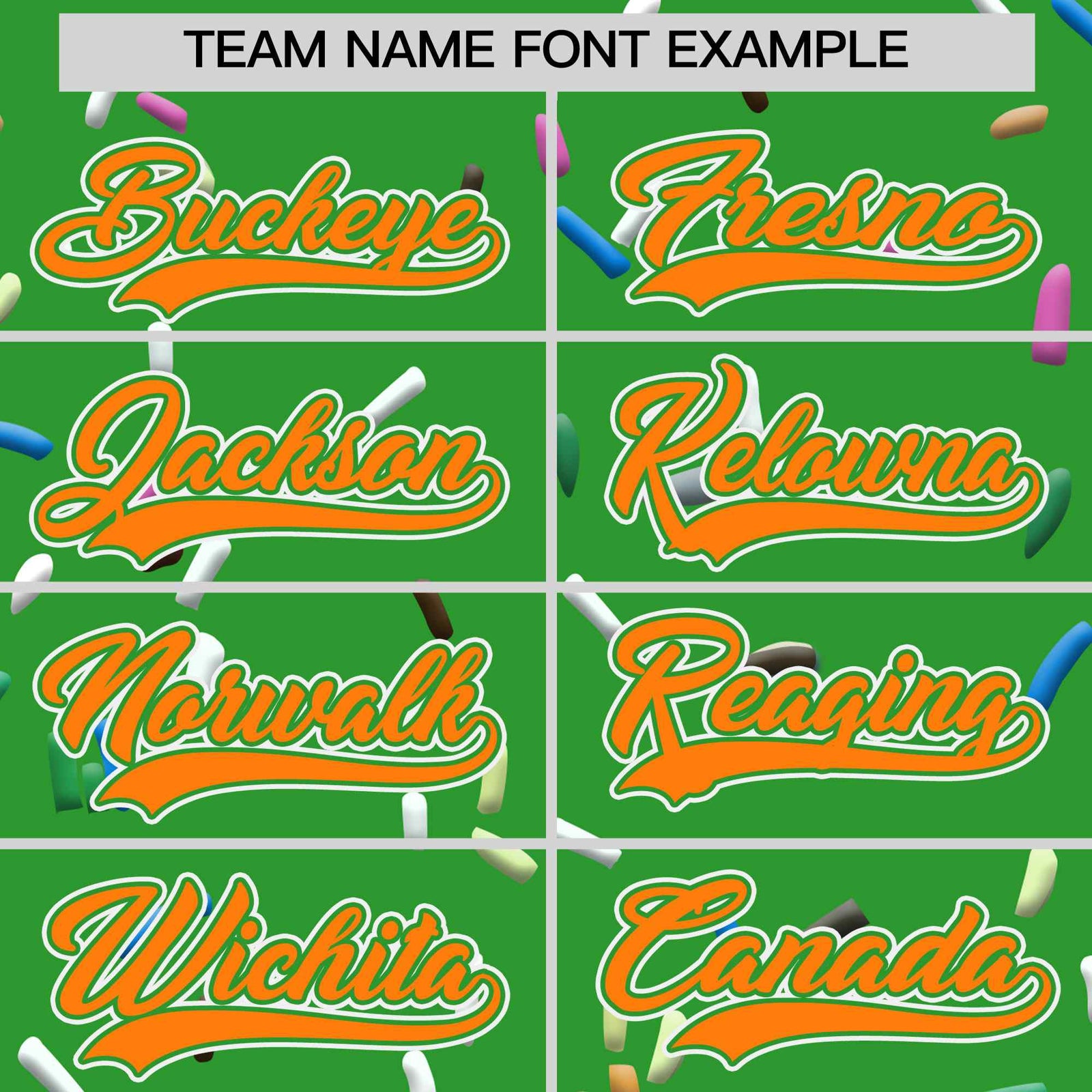 Custom Light Green Orange Ice Cream Pattern Personalized V-Neck Hockey Jersey