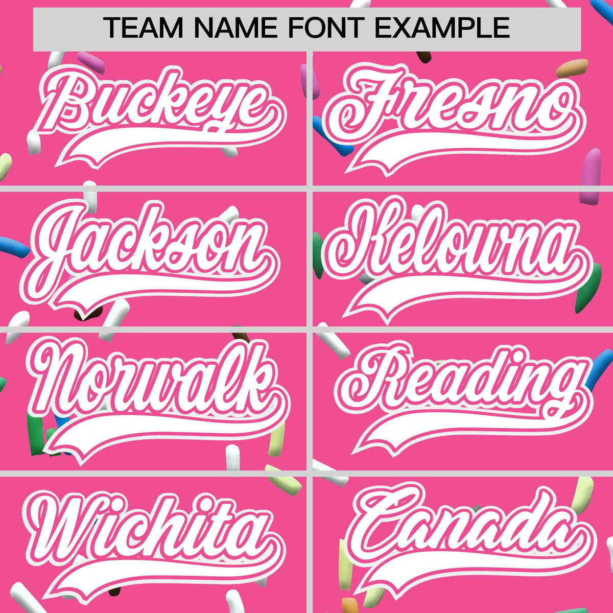 Custom Pink White Ice Cream Pattern Personalized V-Neck Hockey Jersey
