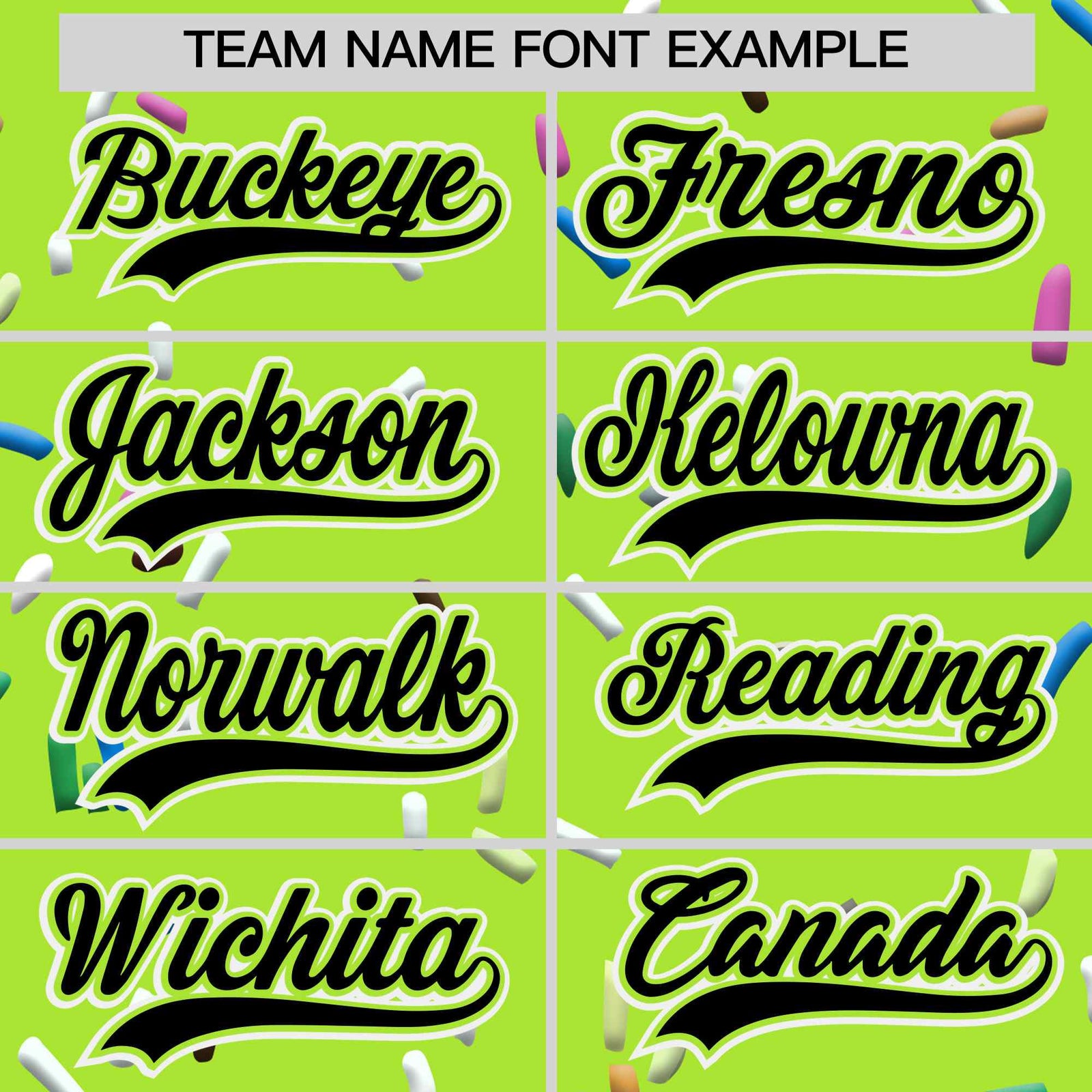 Custom Neon Green Black Ice Cream Pattern Personalized V-Neck Hockey Jersey