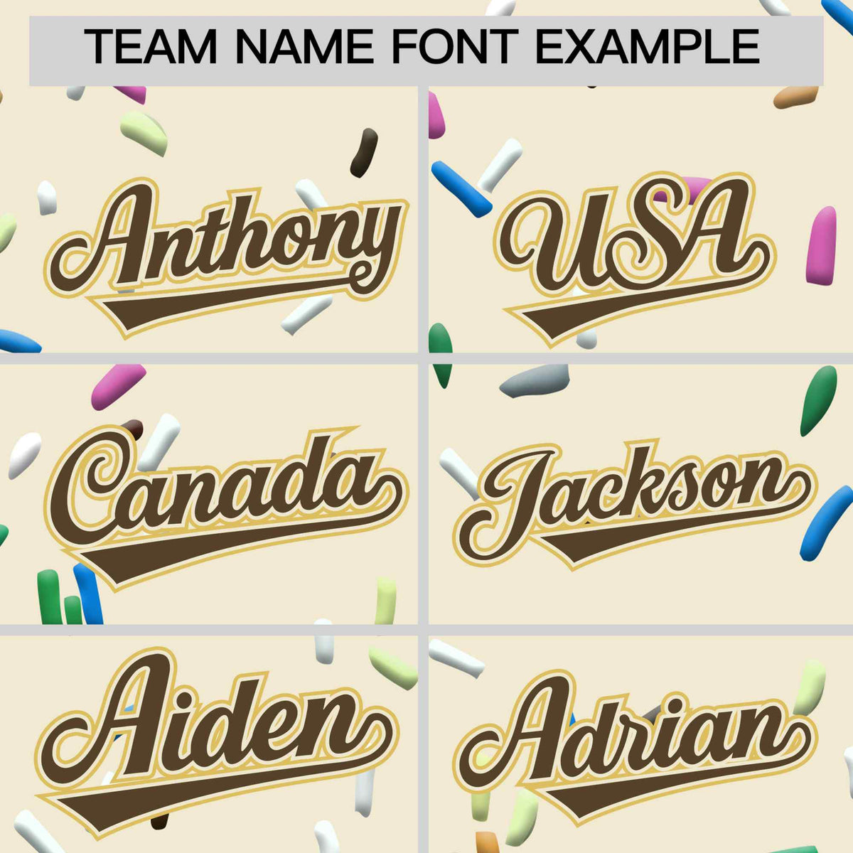 Custom Cream Light Brown Ice Cream Pattern Personalized V-Neck Hockey Jersey| KXKSHOP