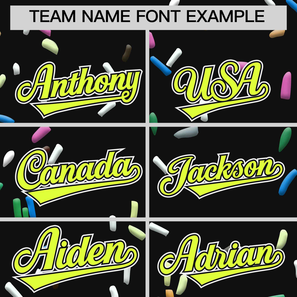 Custom Black Fluorescent Green Ice Cream Pattern Personalized V-Neck Hockey Jersey| KXKSHOP