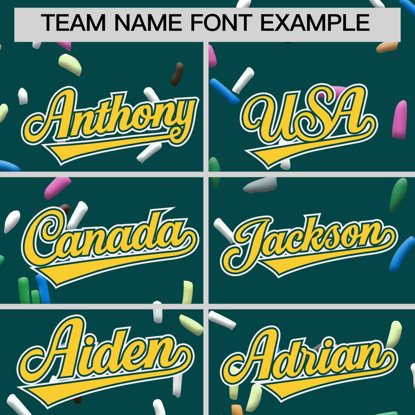 Custom Midnight Green Gold Ice Cream Pattern Personalized V-Neck Hockey Jersey| KXKSHOP