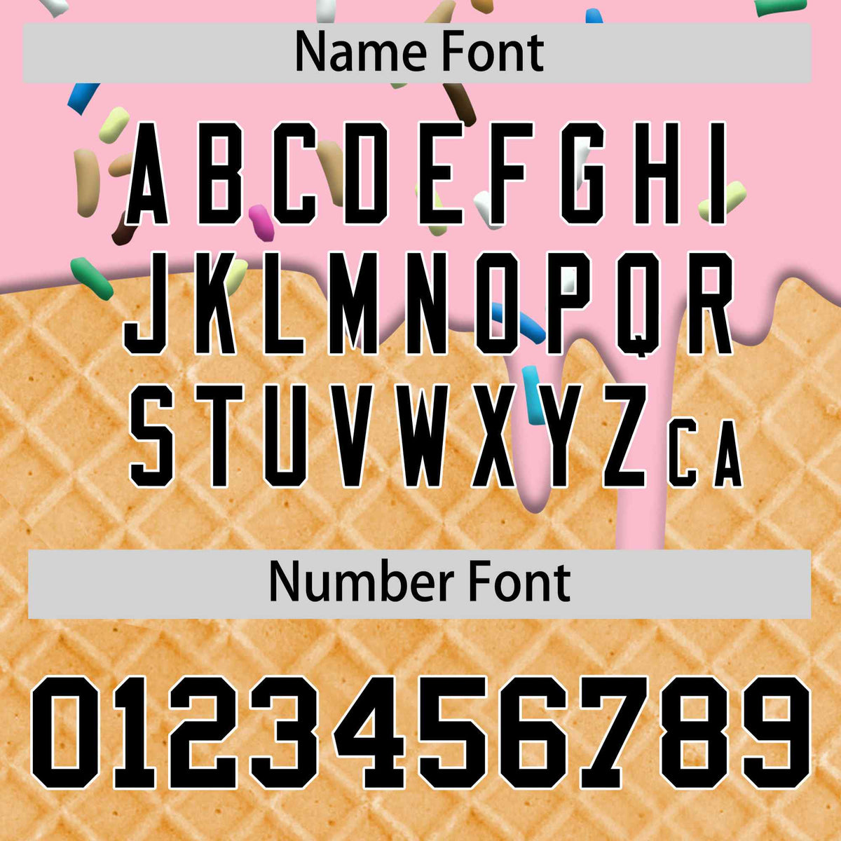 Custom Light Pink Black Ice Cream Pattern Personalized V-Neck Hockey Jersey| KXKSHOP