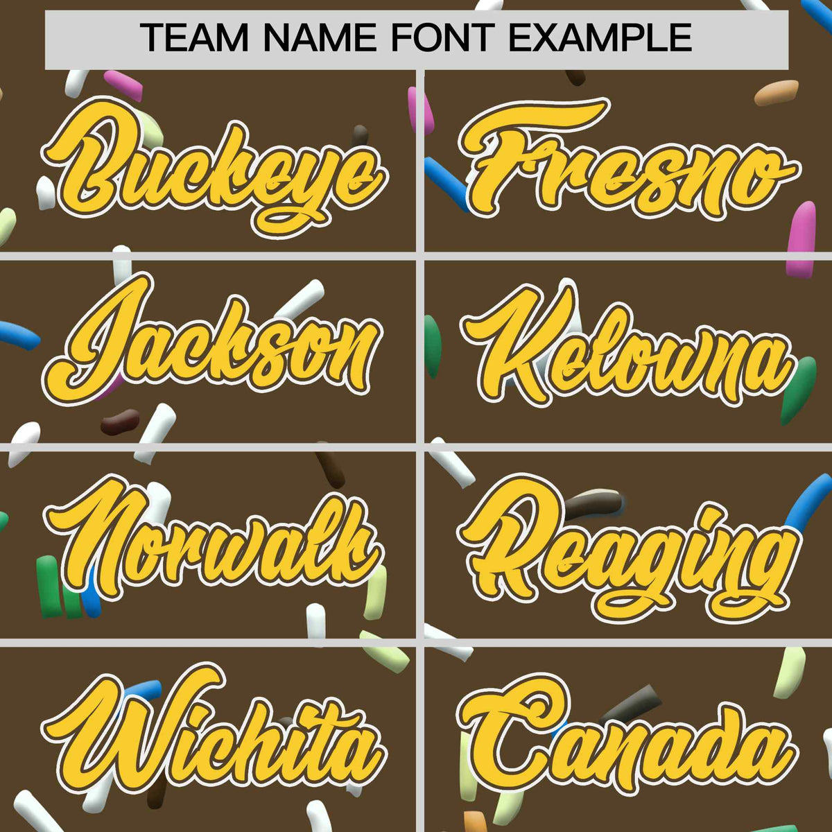 Custom Light Brown Gold Ice Cream Pattern Personalized V-Neck Hockey Jersey