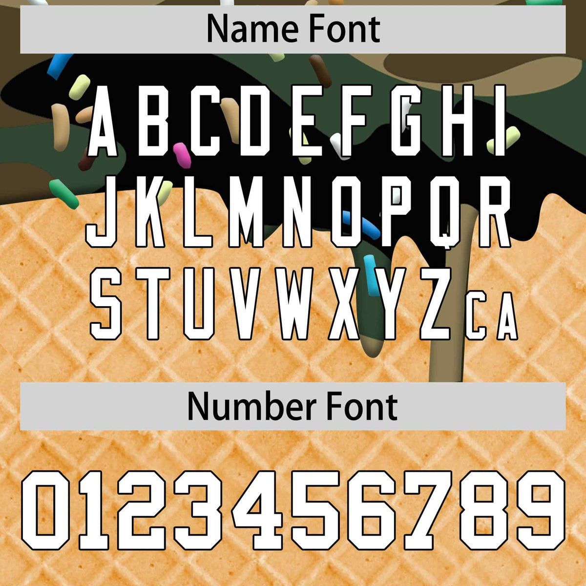 Custom Camo White Ice Cream Pattern Personalized V-Neck Hockey Jersey